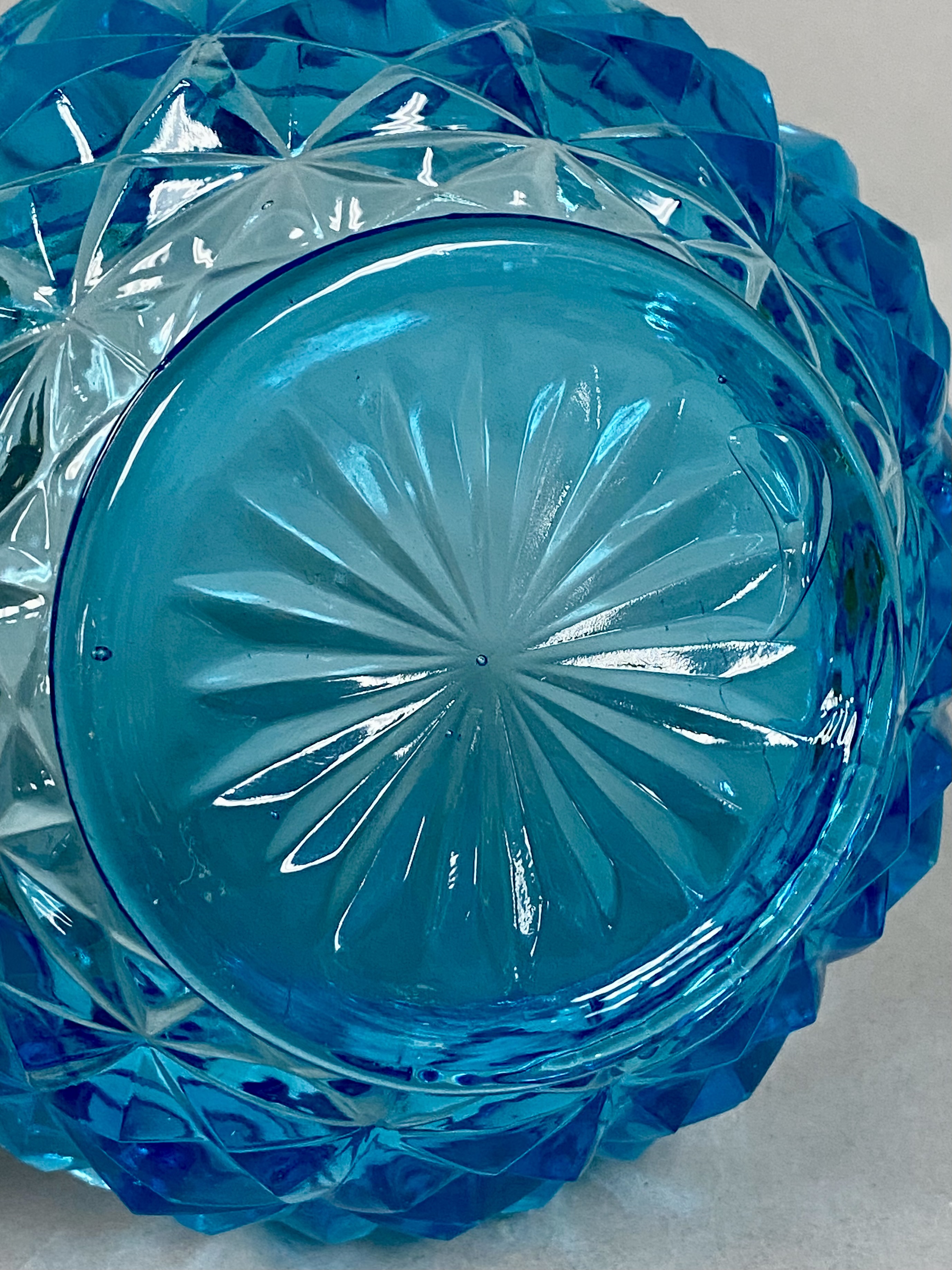 Indiana Glass Monticello Aqua Bowl
