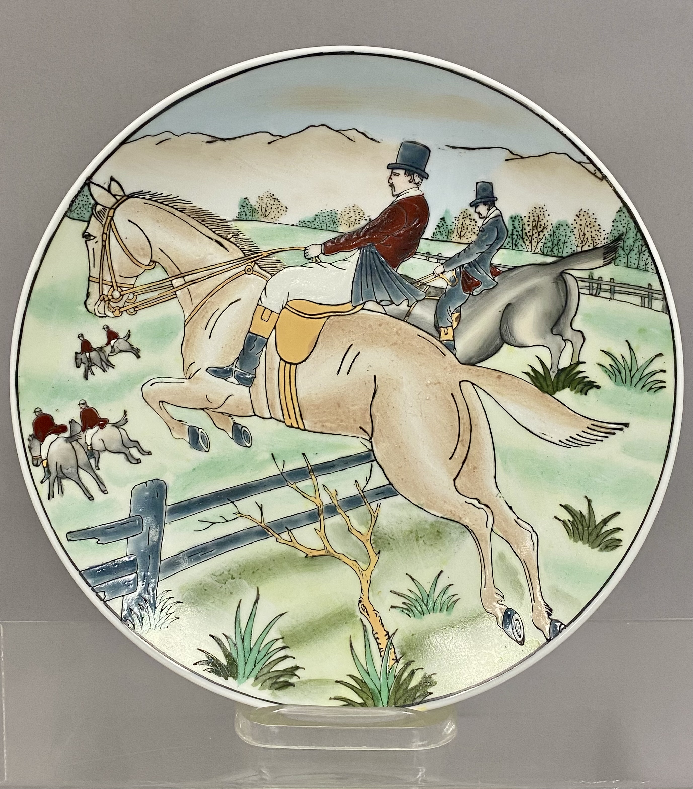 Fox Hunt Decorative Porcelain Plate