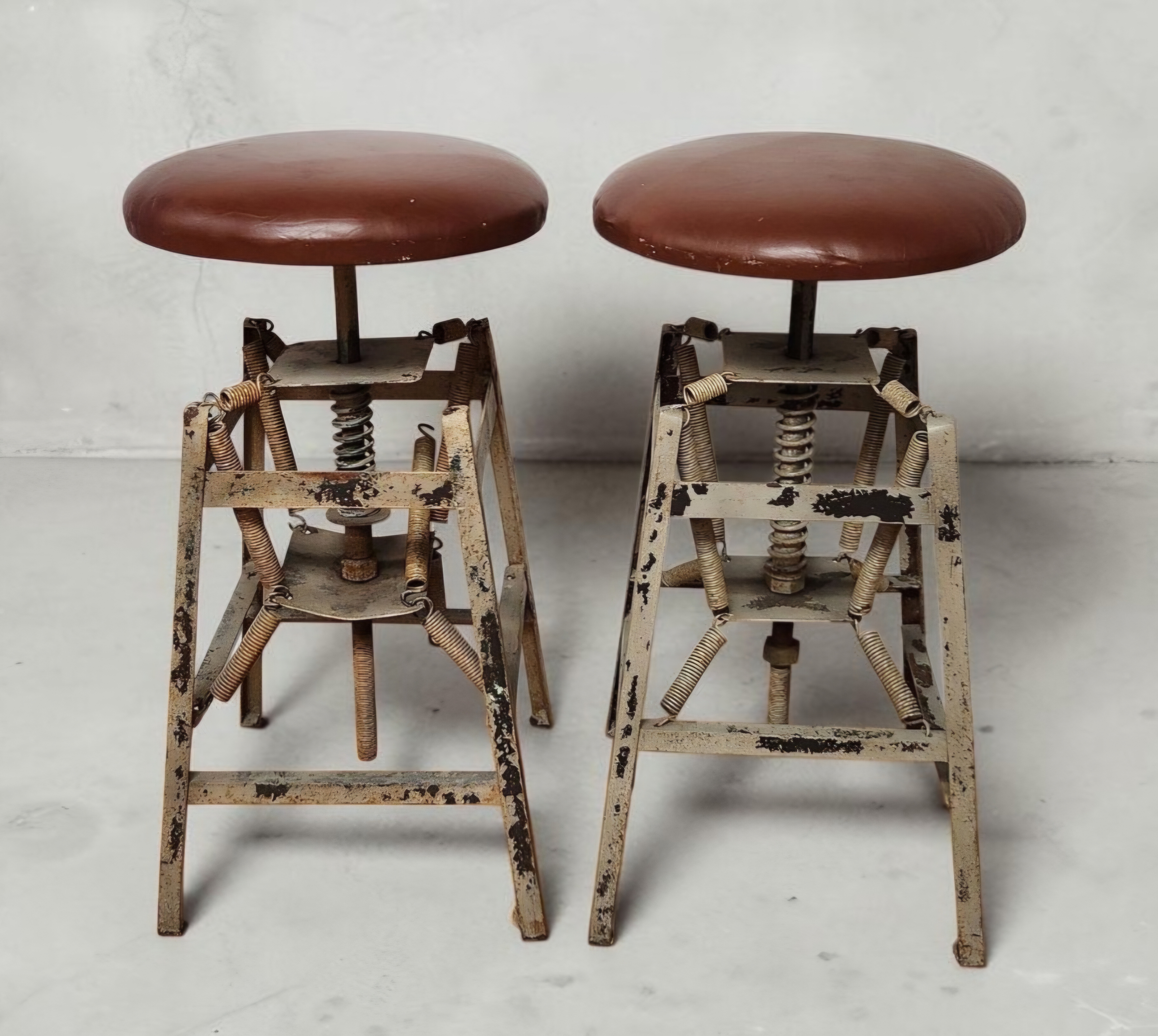 Pair Hamilton Spring Stools