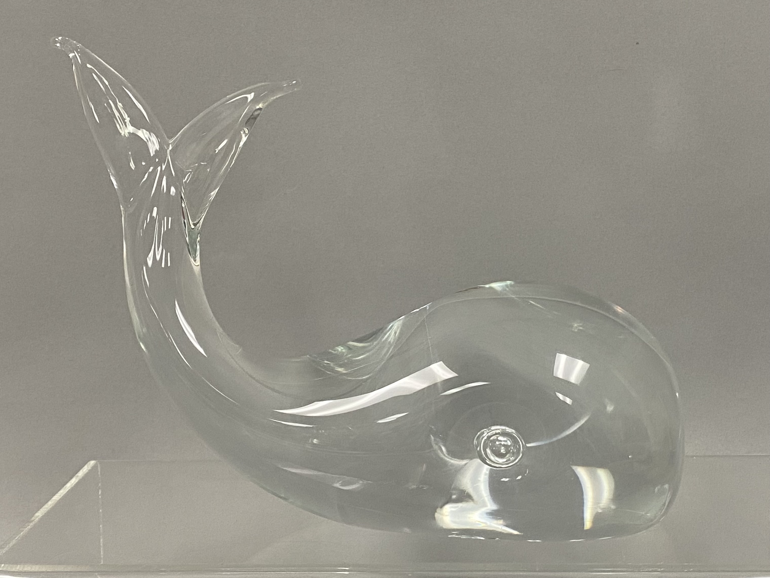 Licio Zanetti Murano Glass Whale