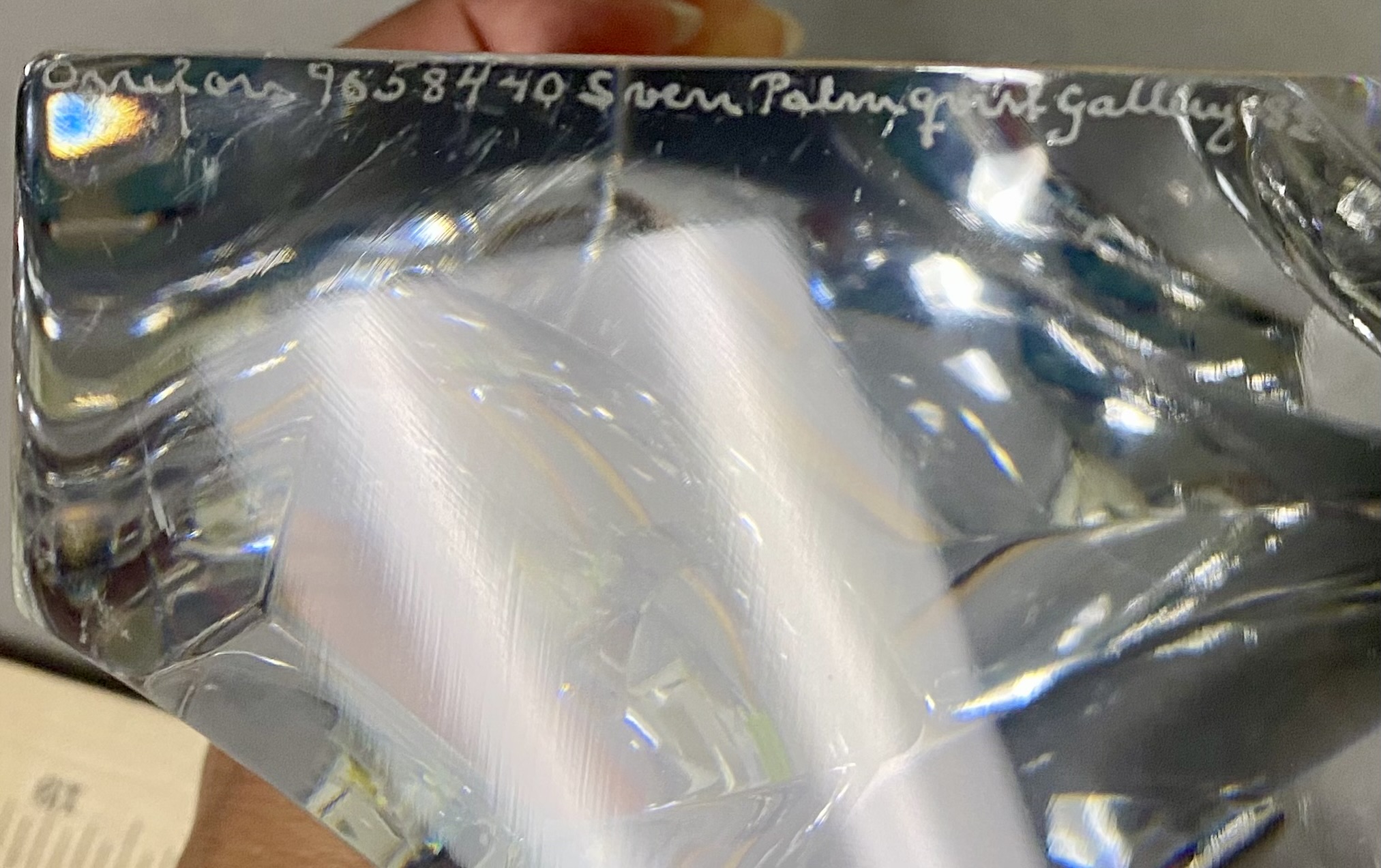 Orrefors Sven Palmquist Crystal Sculpture