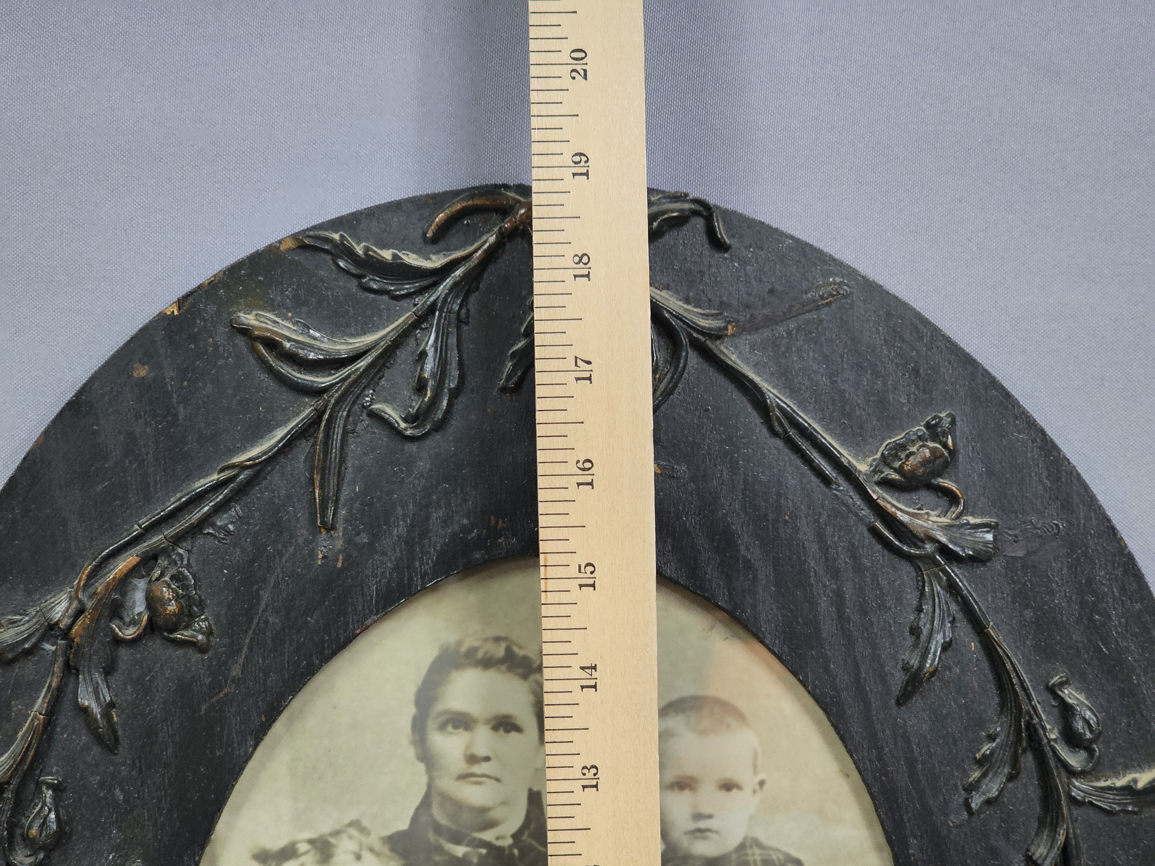 1873 Antique Wooden Framed Portrait