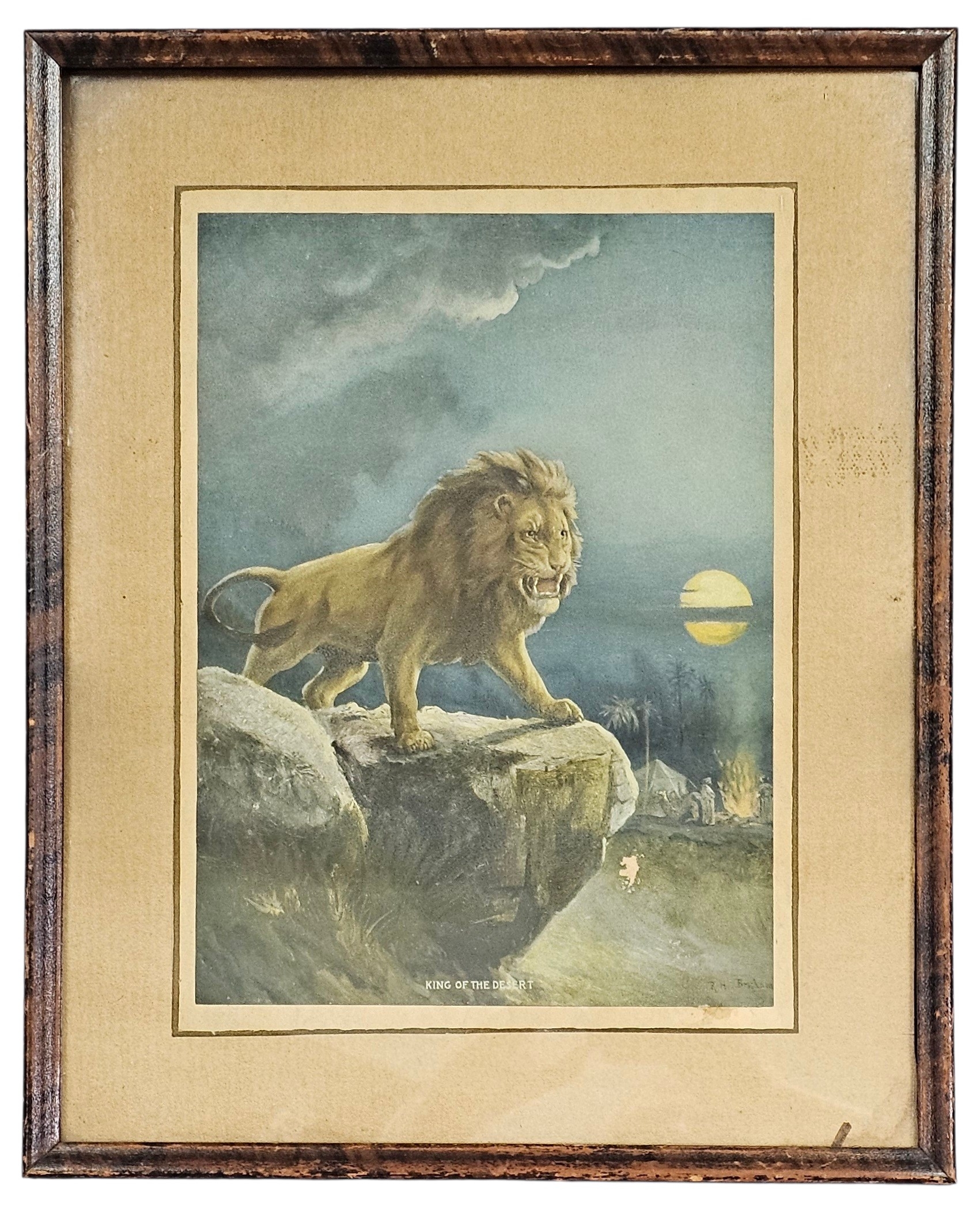 Framed Vintage King of the Desert Print