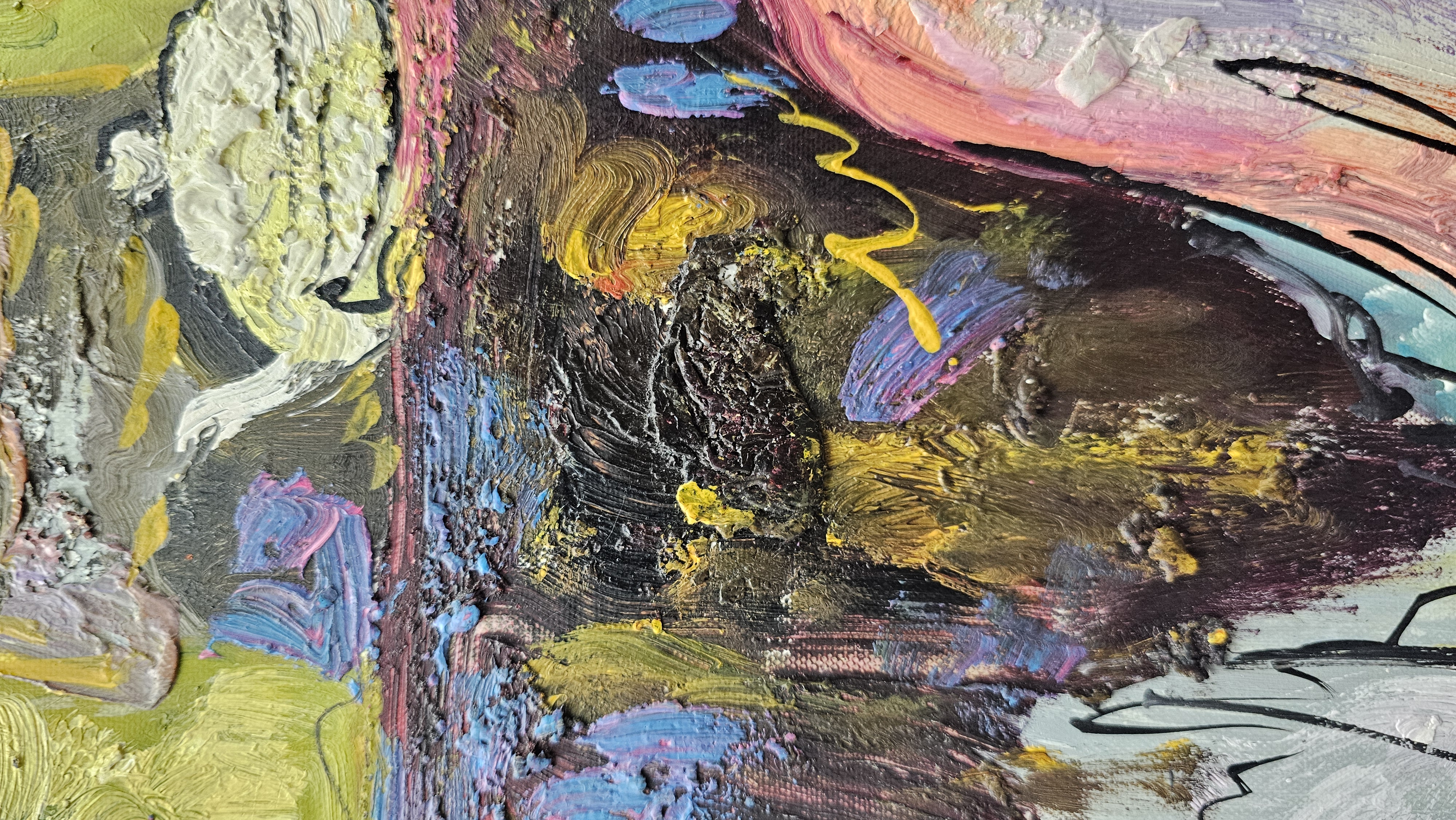 W. Adam Figurative Impasto Oil Painting