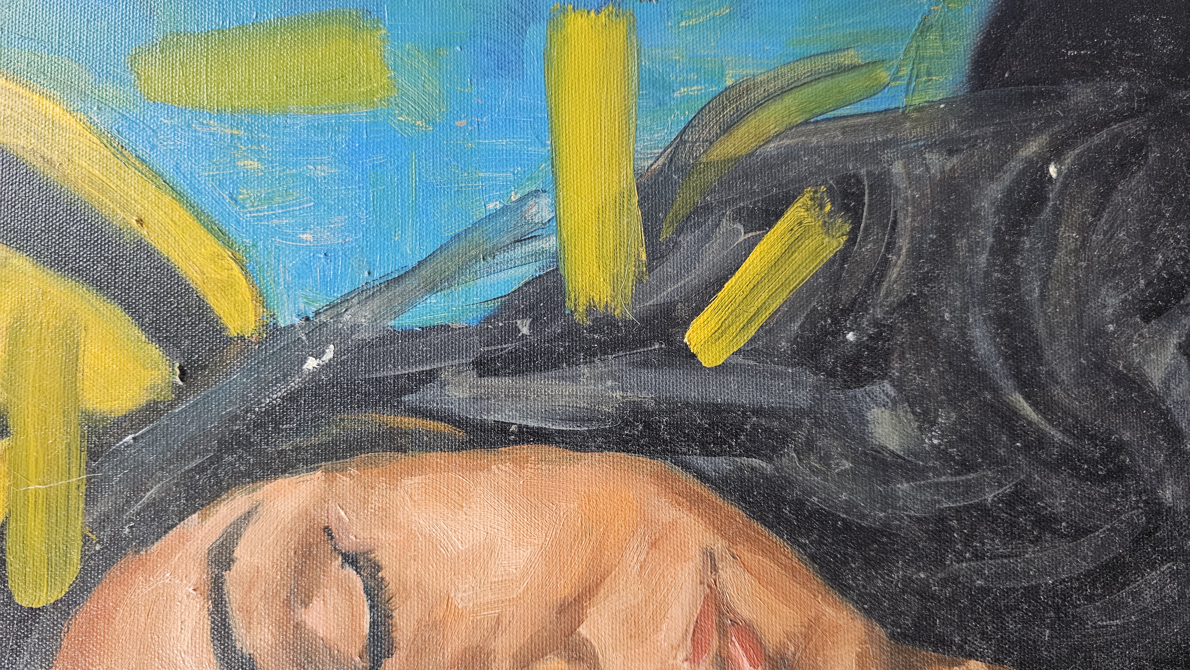 Contemporary Expressionist Portrait Oil Painting