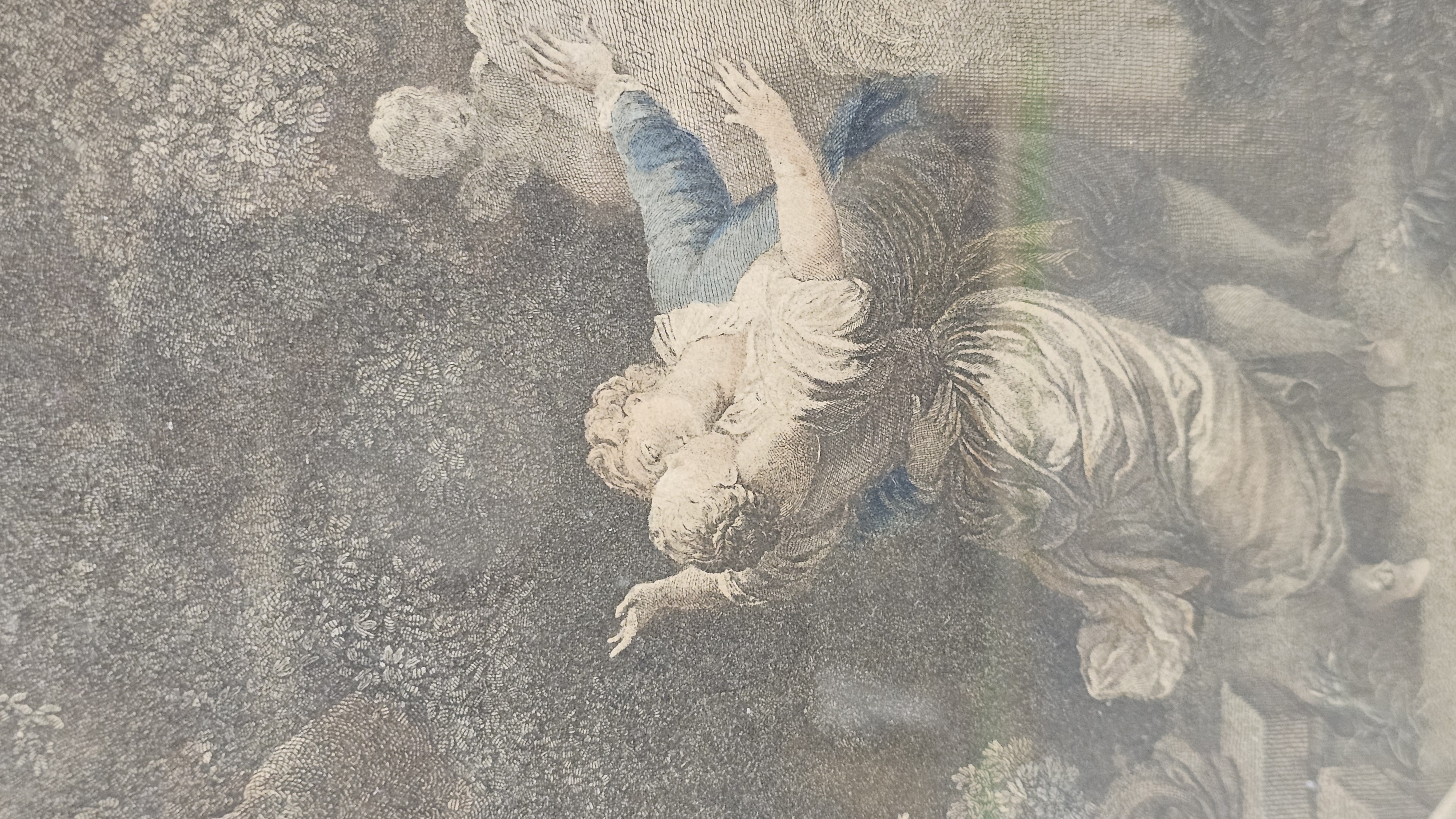 Jean Mathieu Engraving Le Serment d'Amour