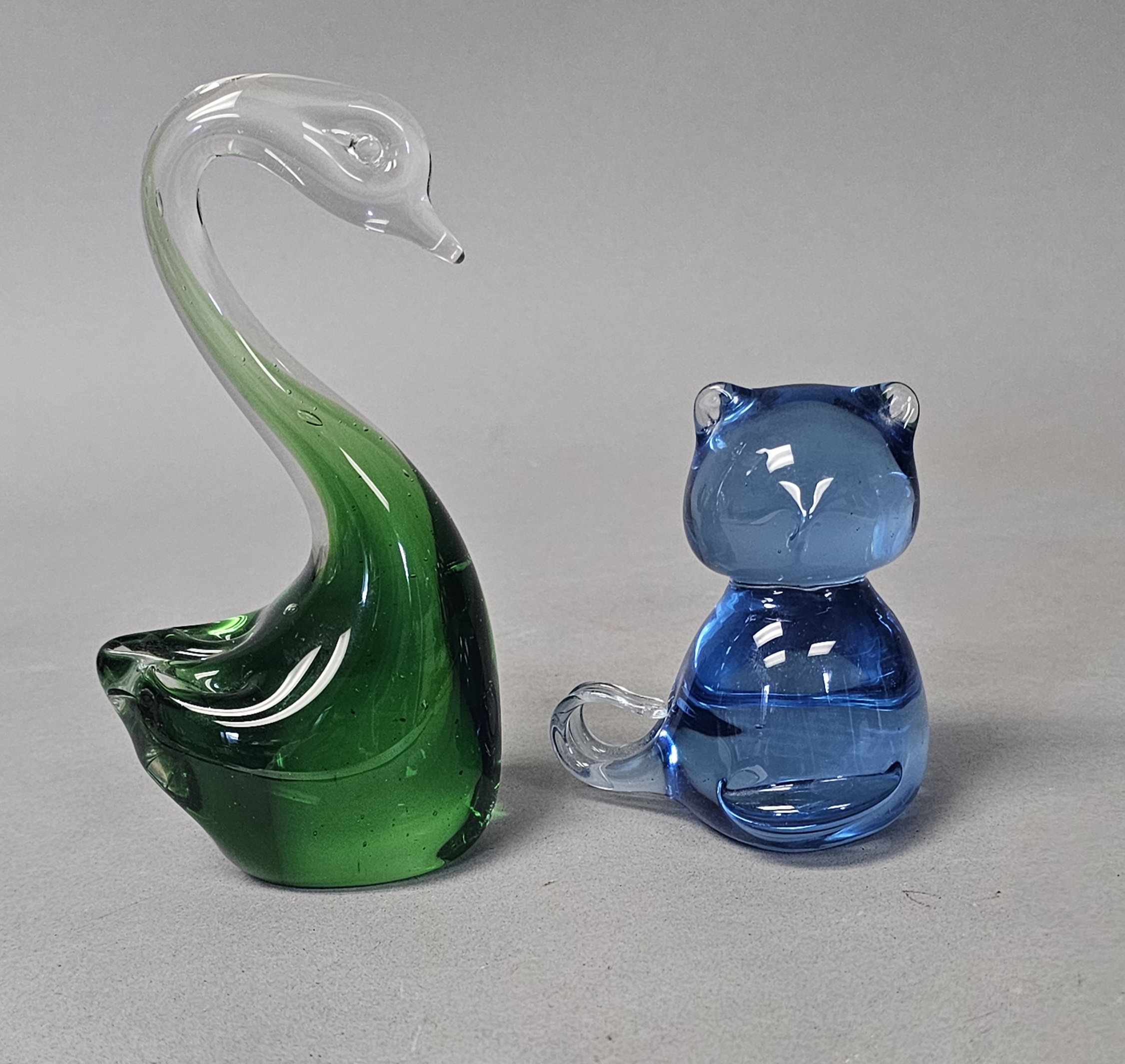 Two Art Glass Animal Figurines