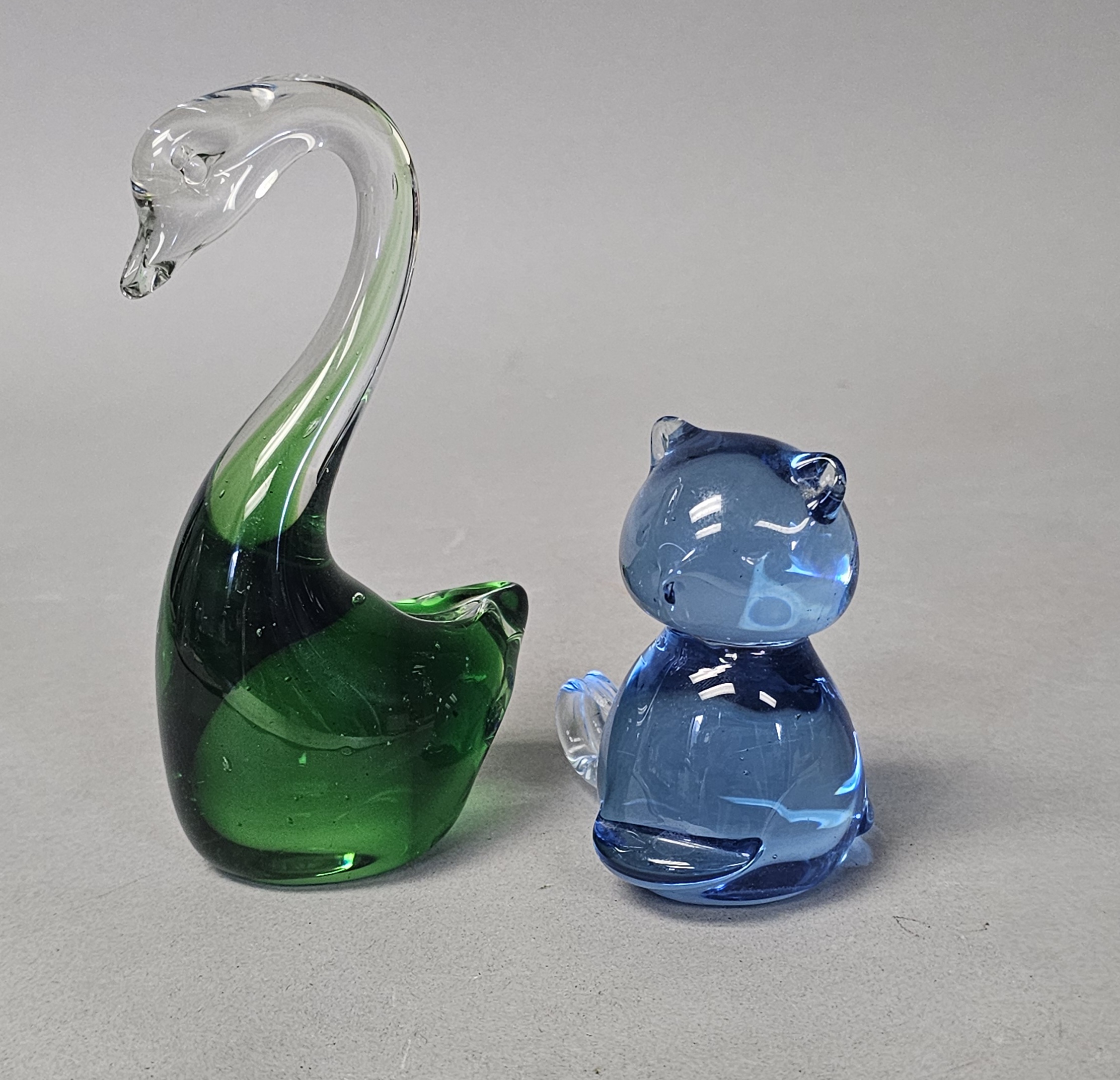 Two Art Glass Animal Figurines