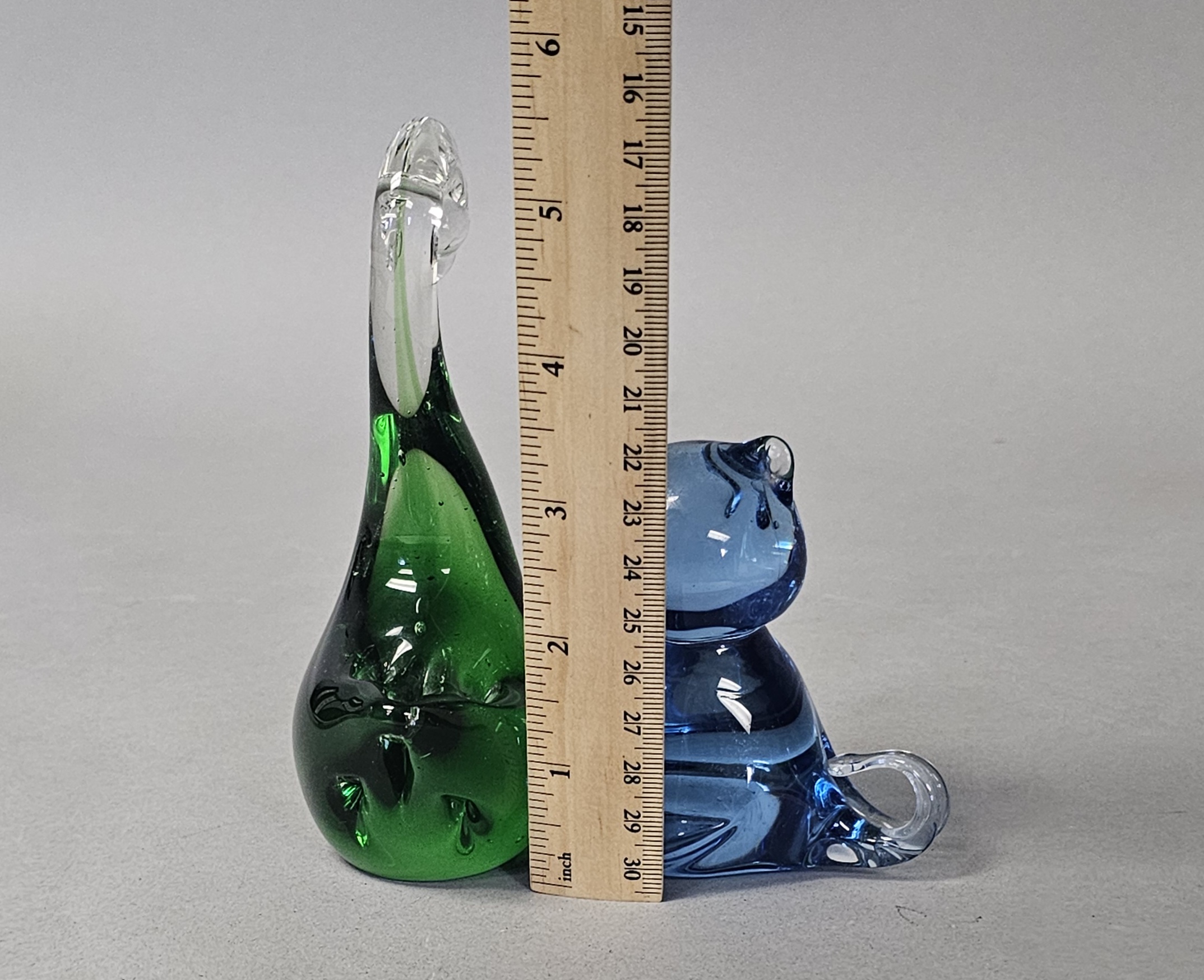 Two Art Glass Animal Figurines