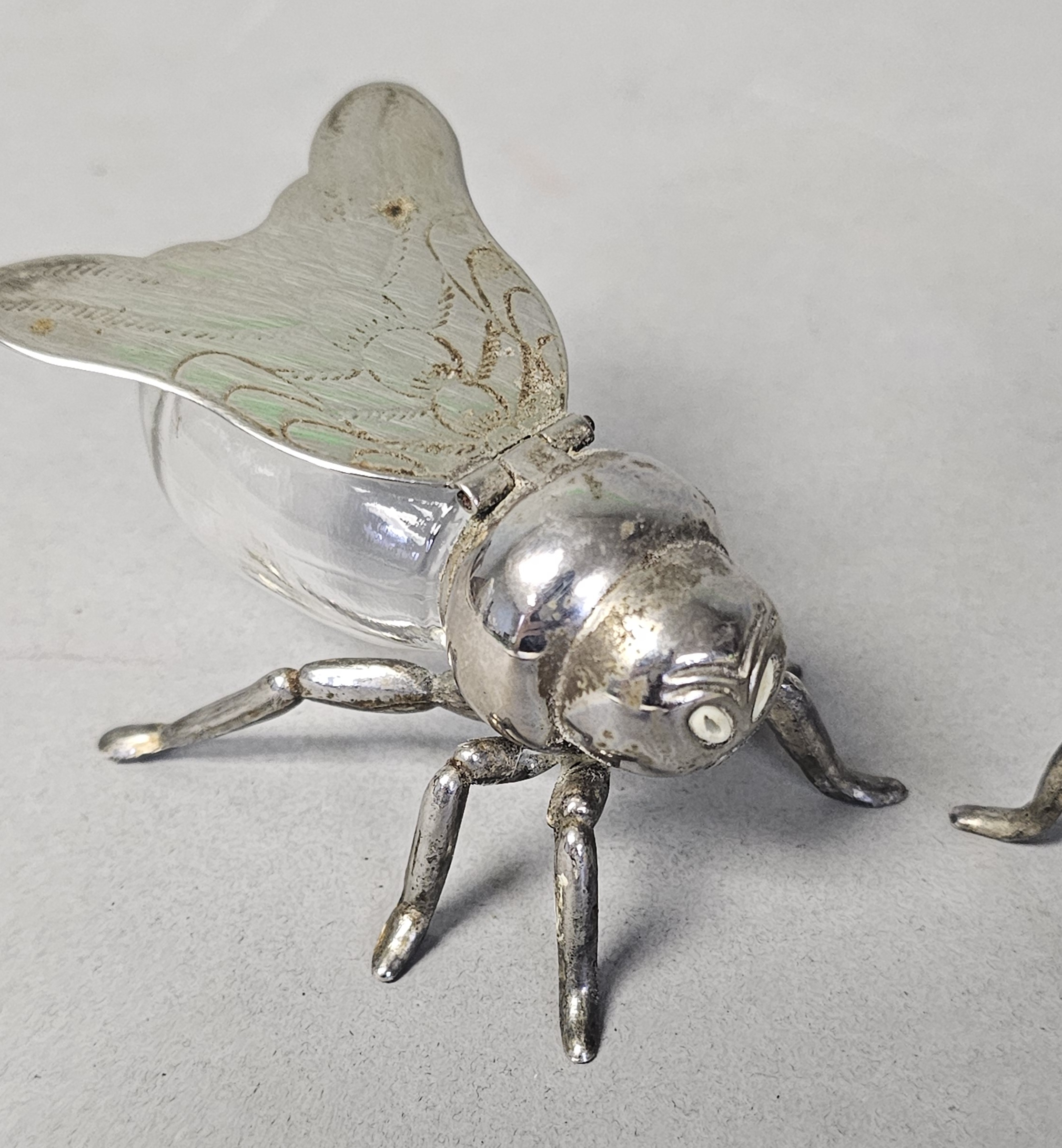 Silver Plated Fly Salt & Pepper Shakers