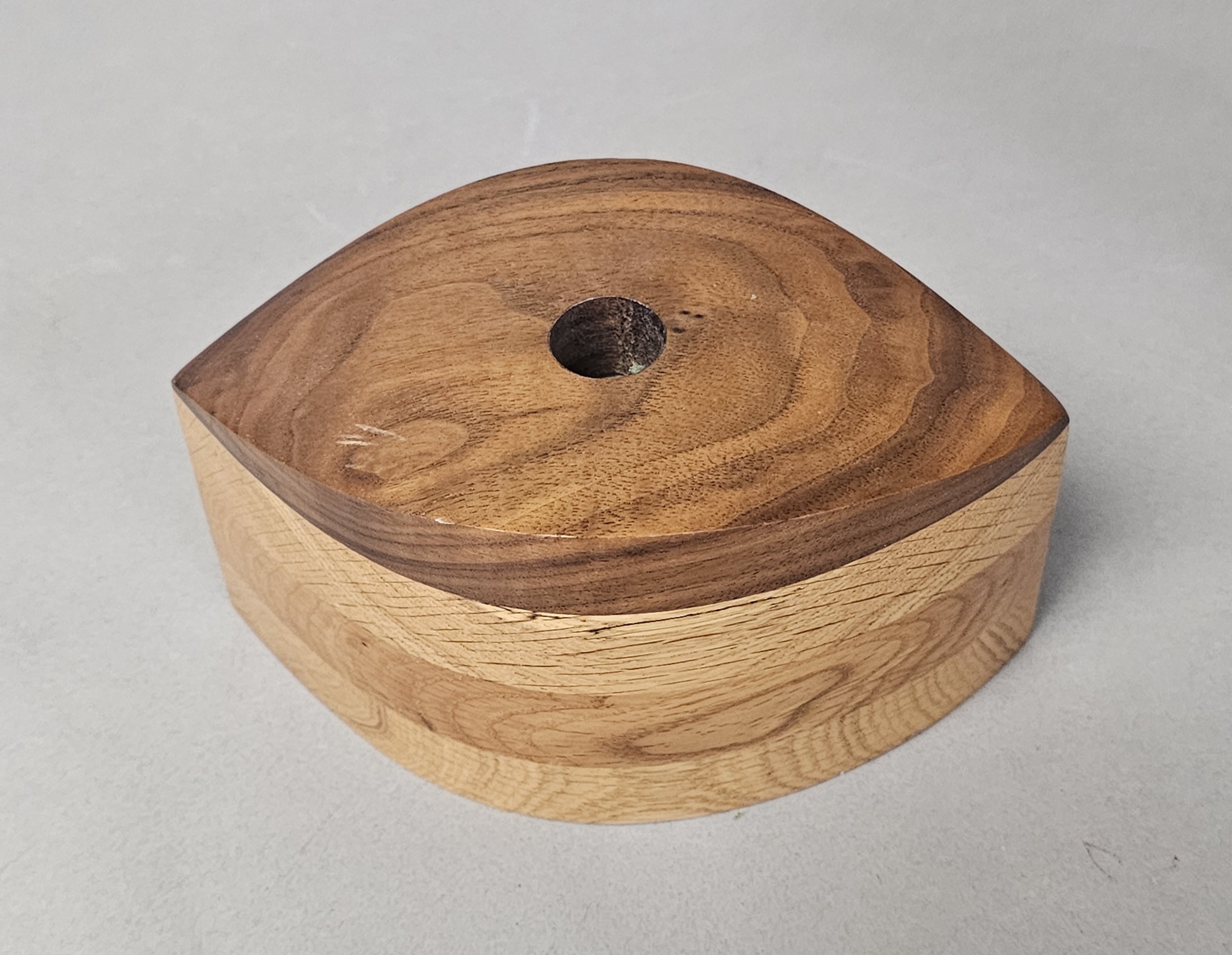Two Wood Wildflowers Candle Holders