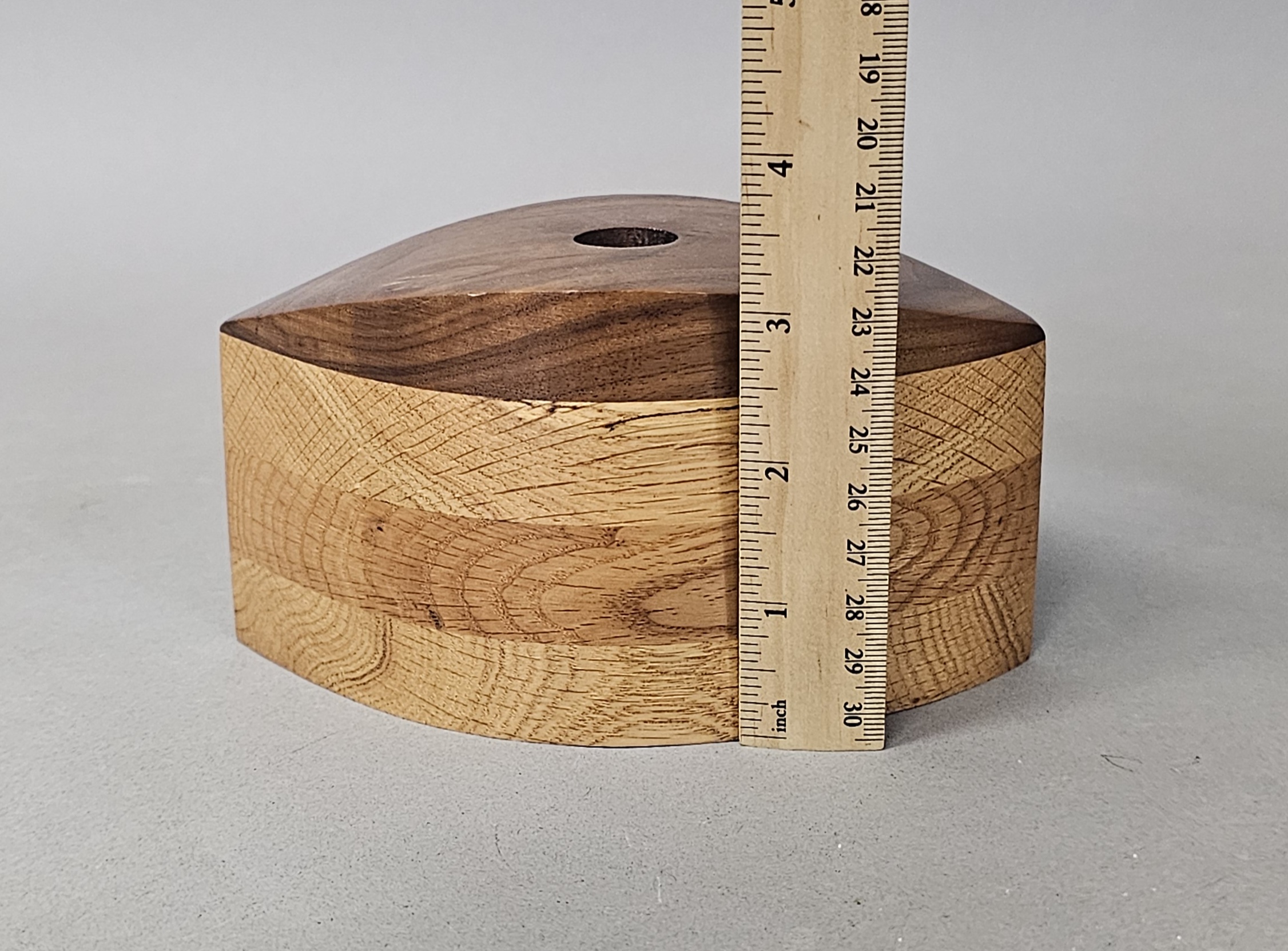 Two Wood Wildflowers Candle Holders