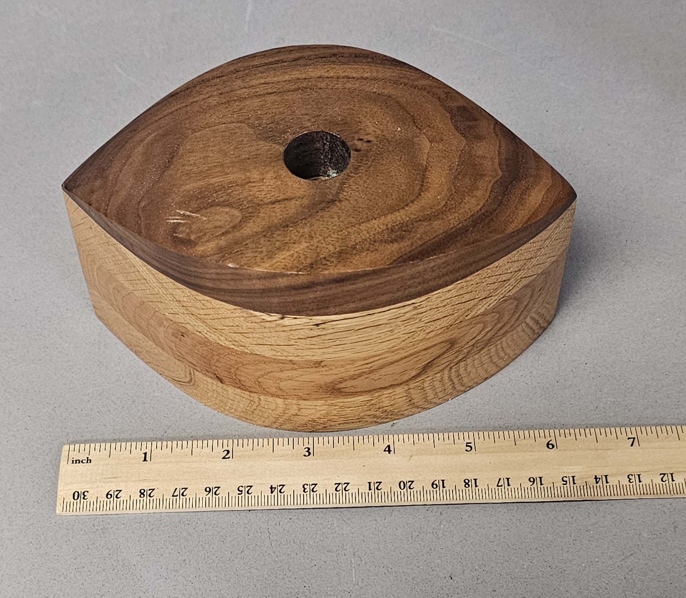 Two Wood Wildflowers Candle Holders