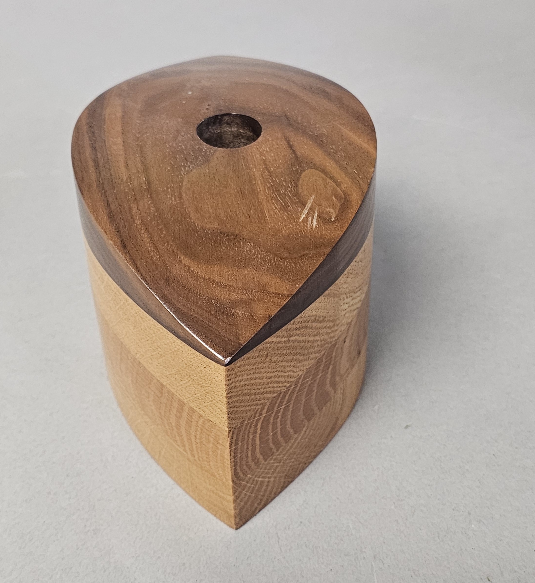 Two Wood Wildflowers Candle Holders