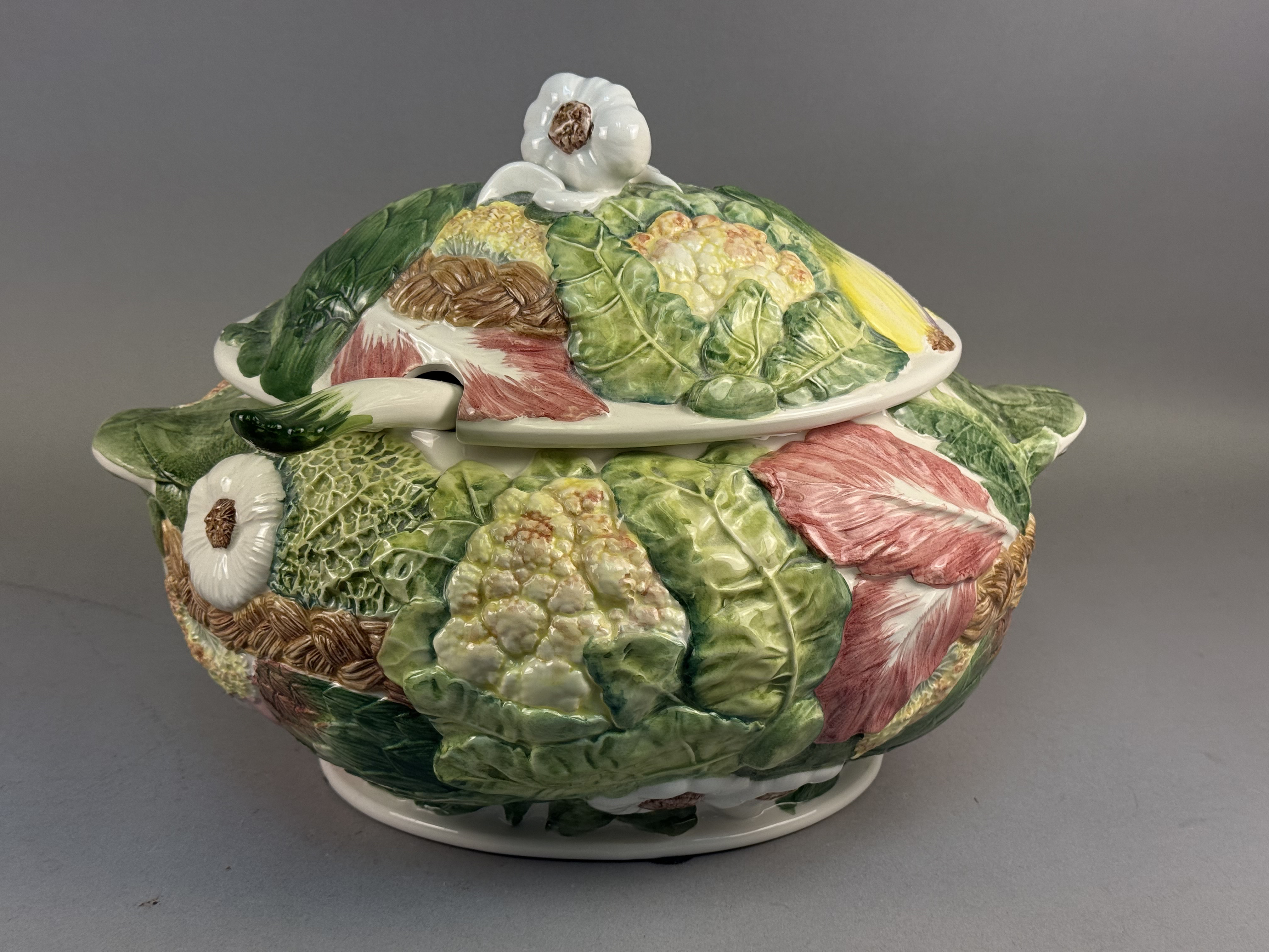Italian Ceramic Vegetable Soup Tureen