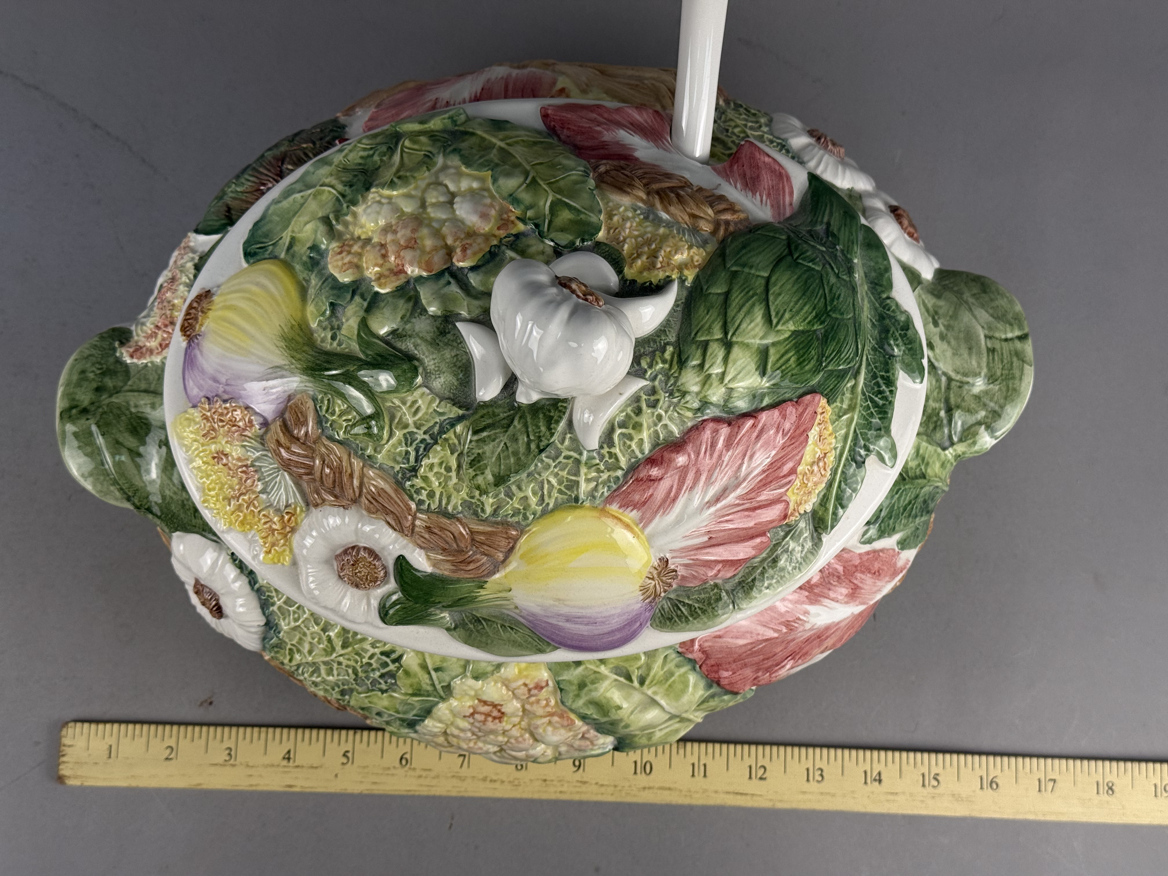 Italian Ceramic Vegetable Soup Tureen
