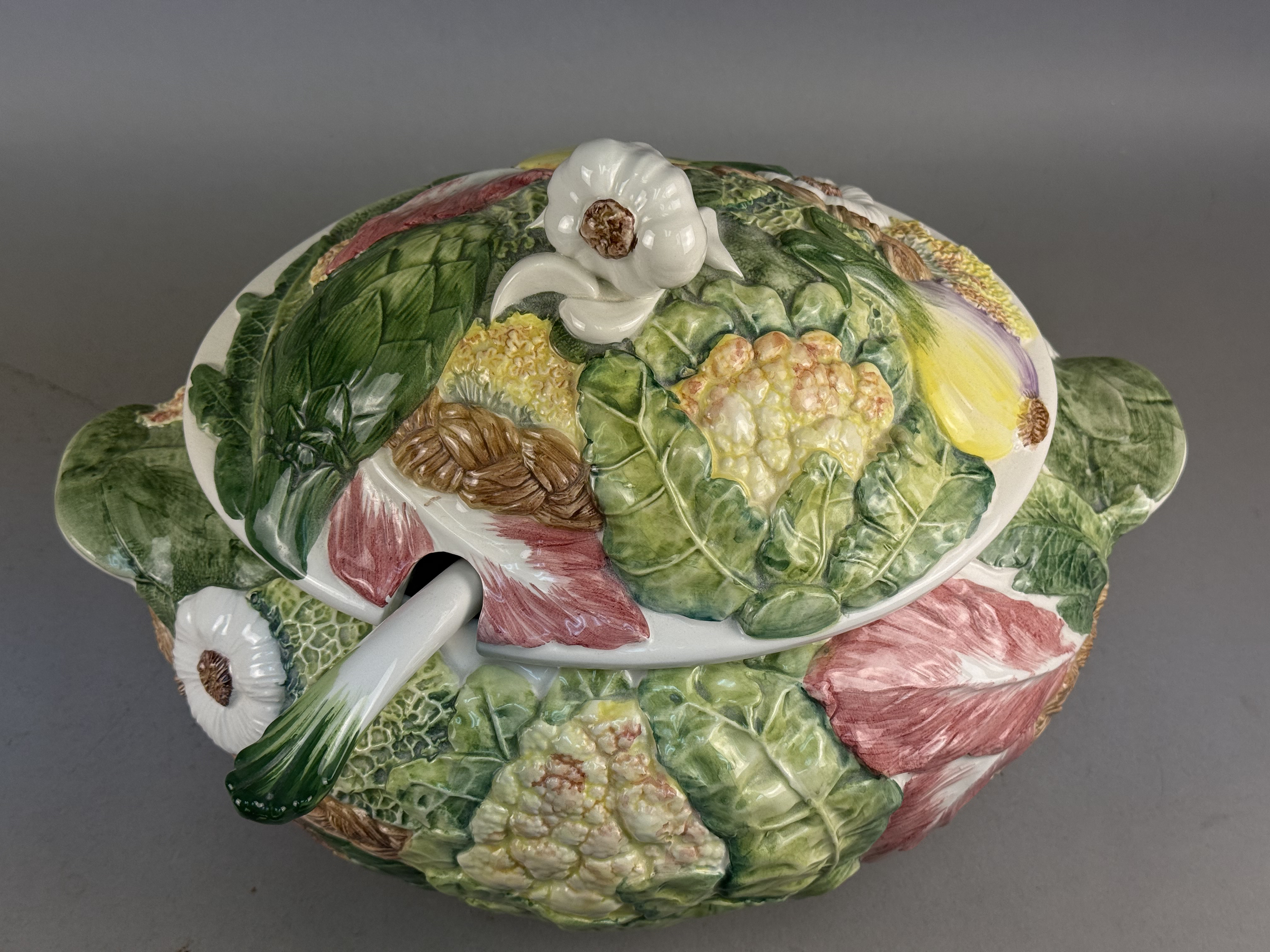Italian Ceramic Vegetable Soup Tureen