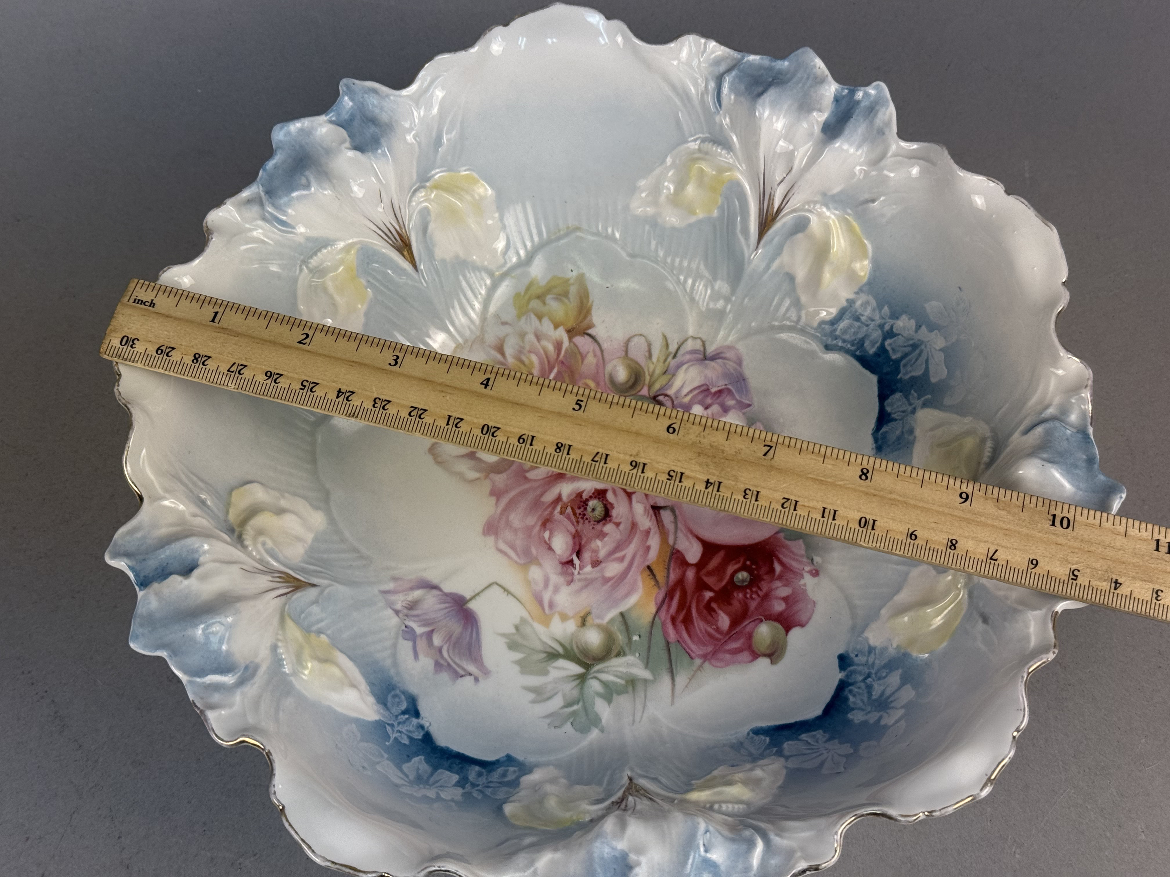 R.S. Prussia Floral Porcelain Bowl