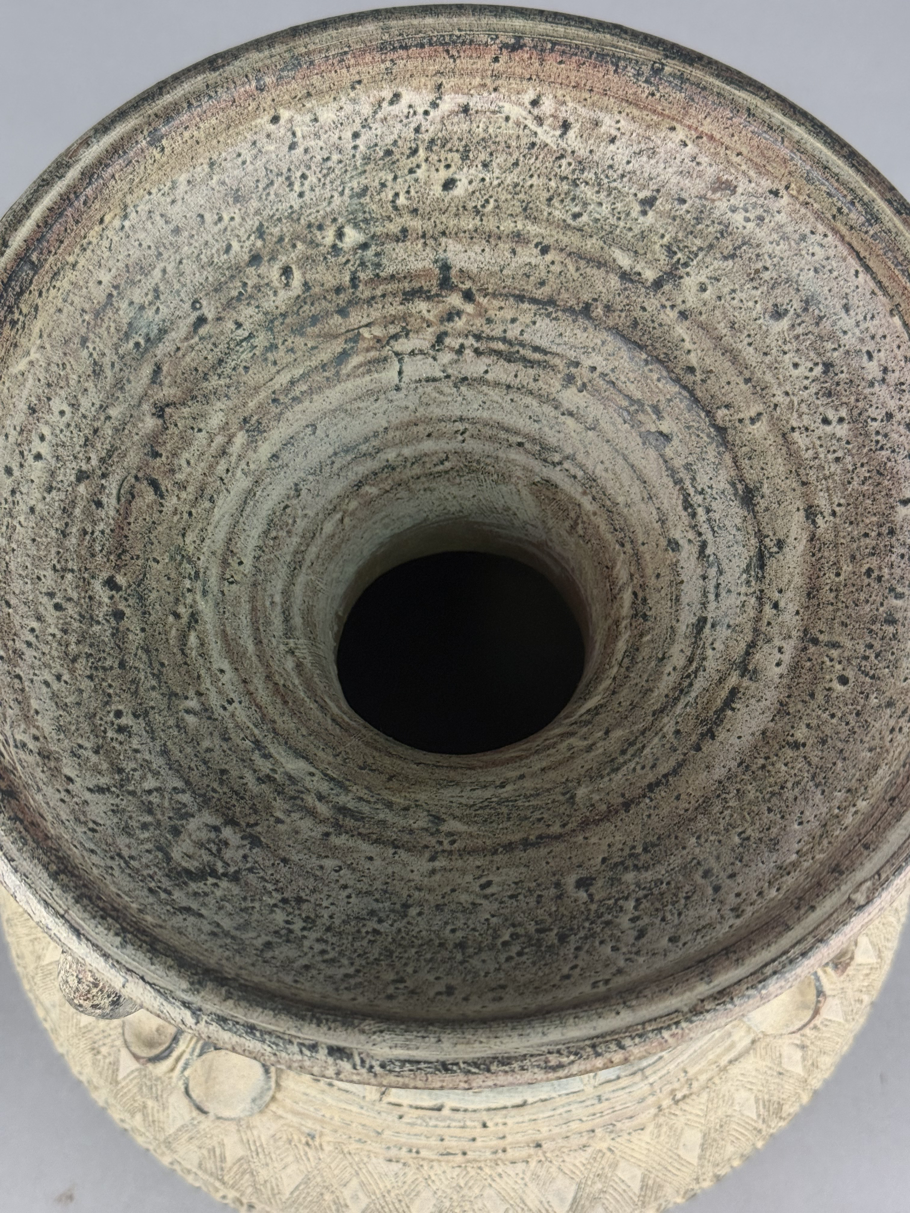 Large Southeast Asian Ring-Handled Jar