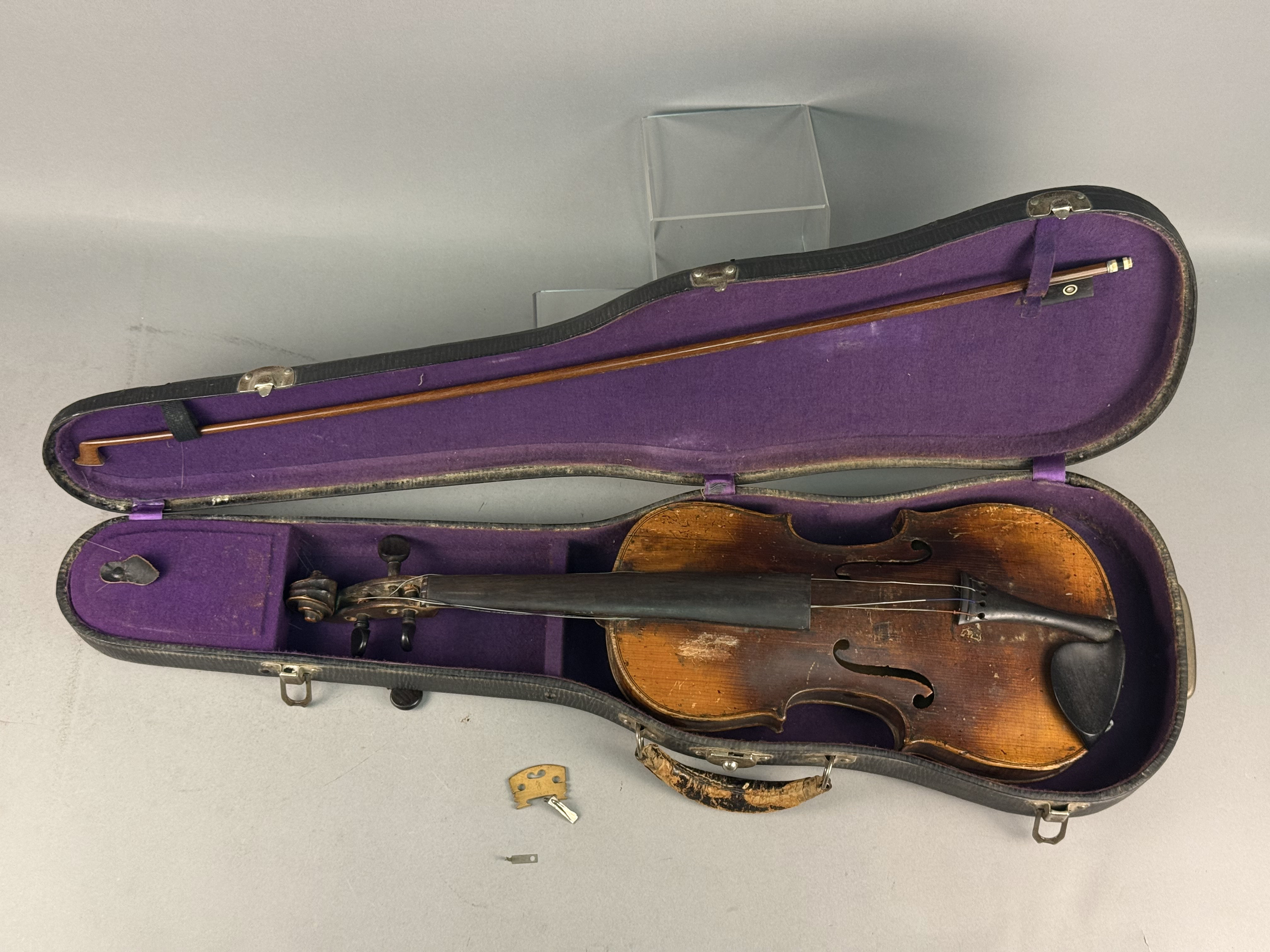 Vintage Full-Size Violin and Bow