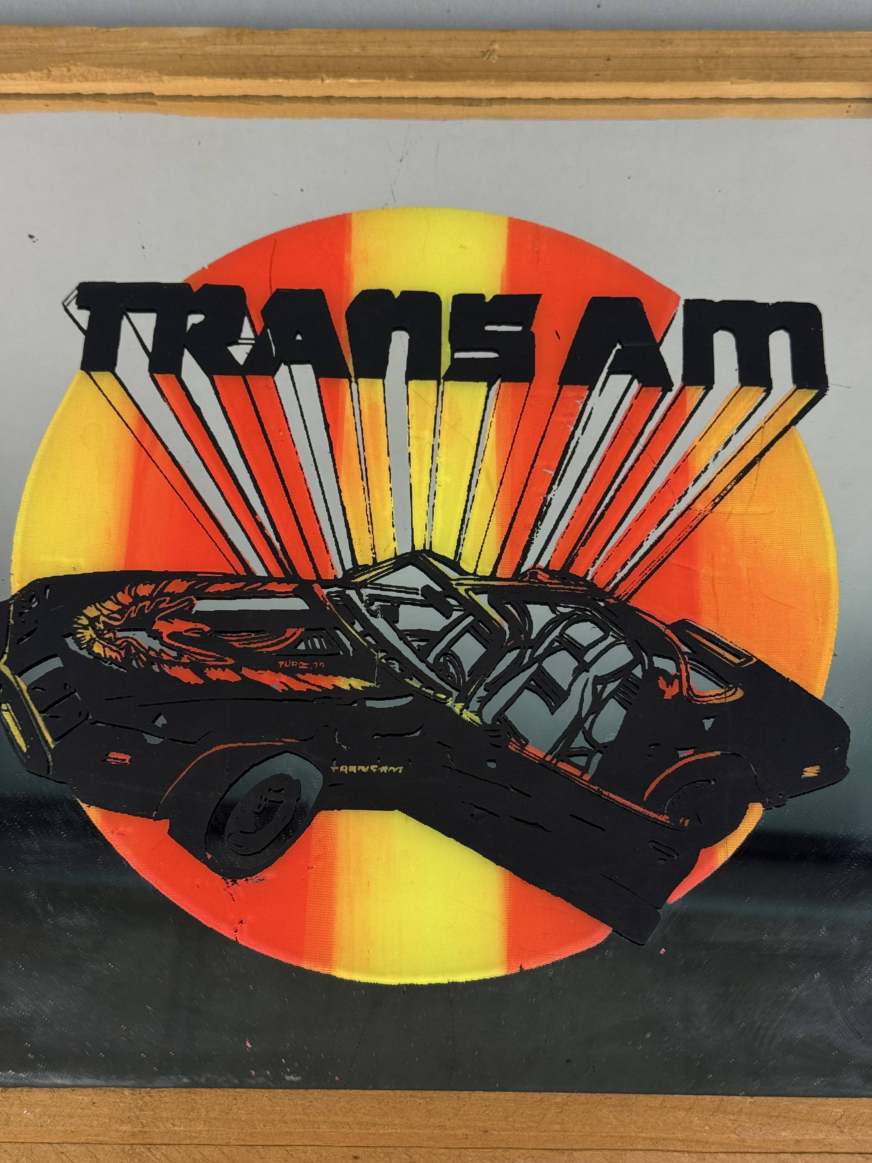 Vintage Pontiac Trans Am Carnival Mirror