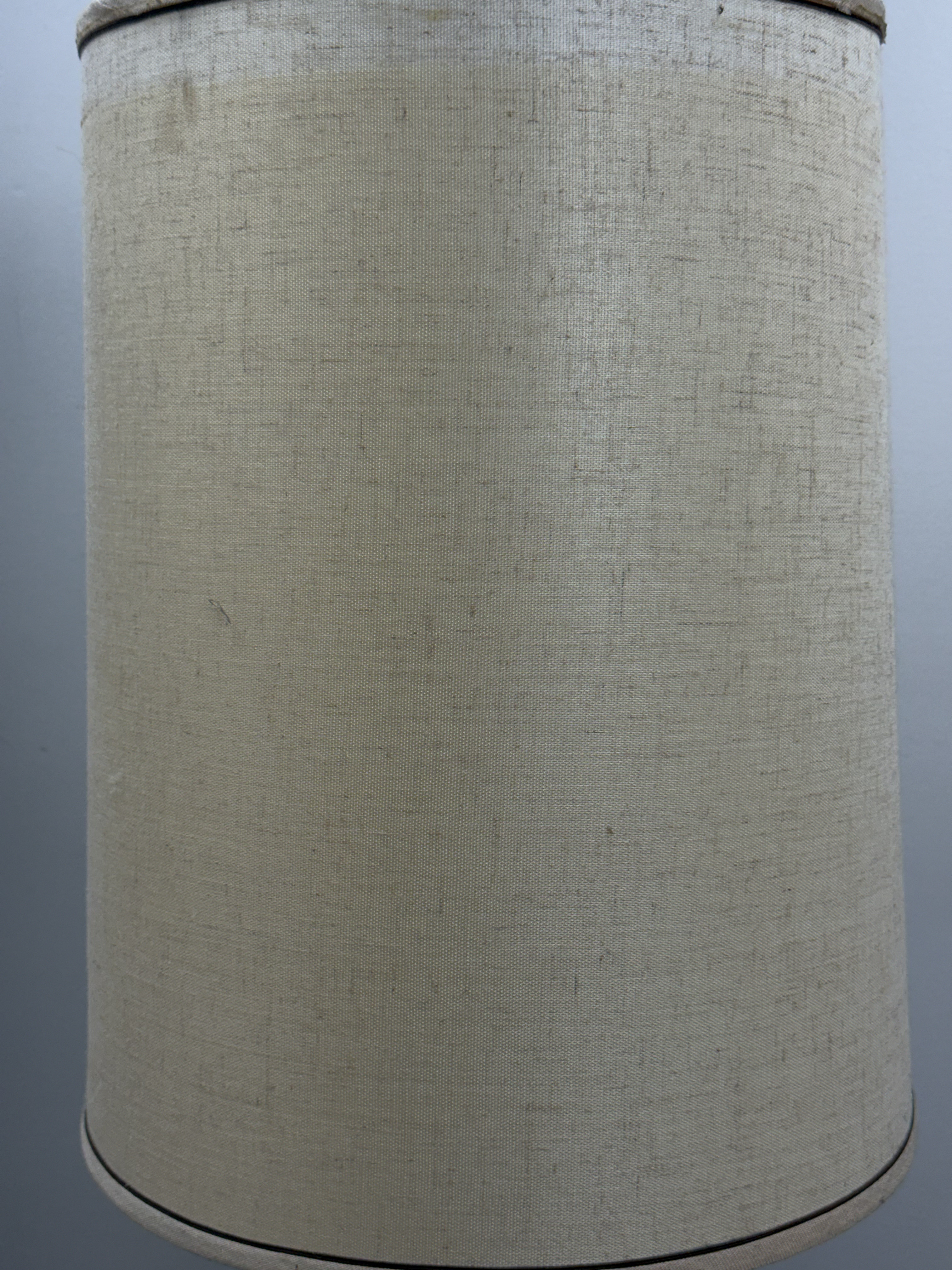 Mid-Century Wood and Brass Night-Light Table Lamp