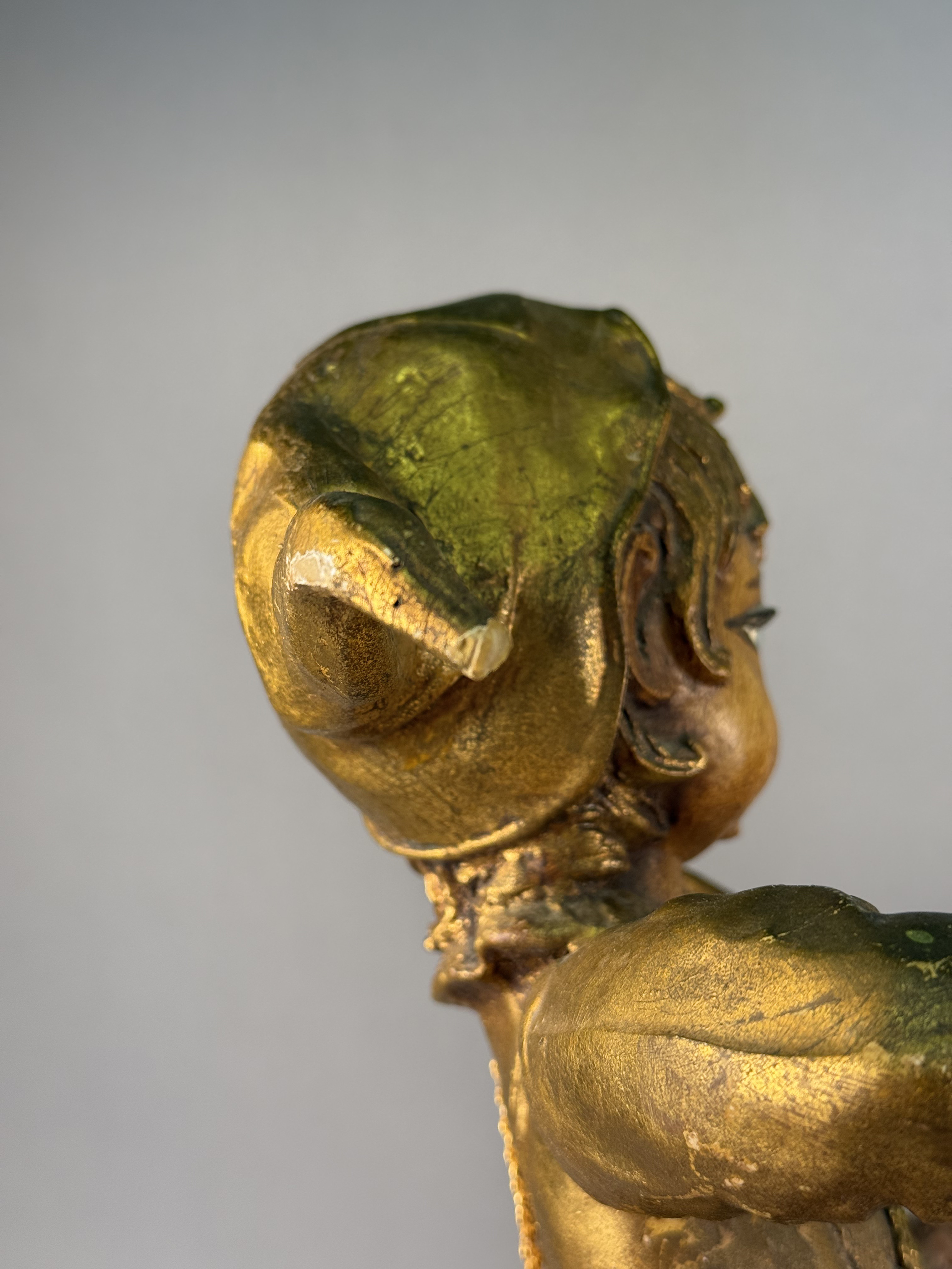 Mid-Century Gilt Wood Elf Violinist
