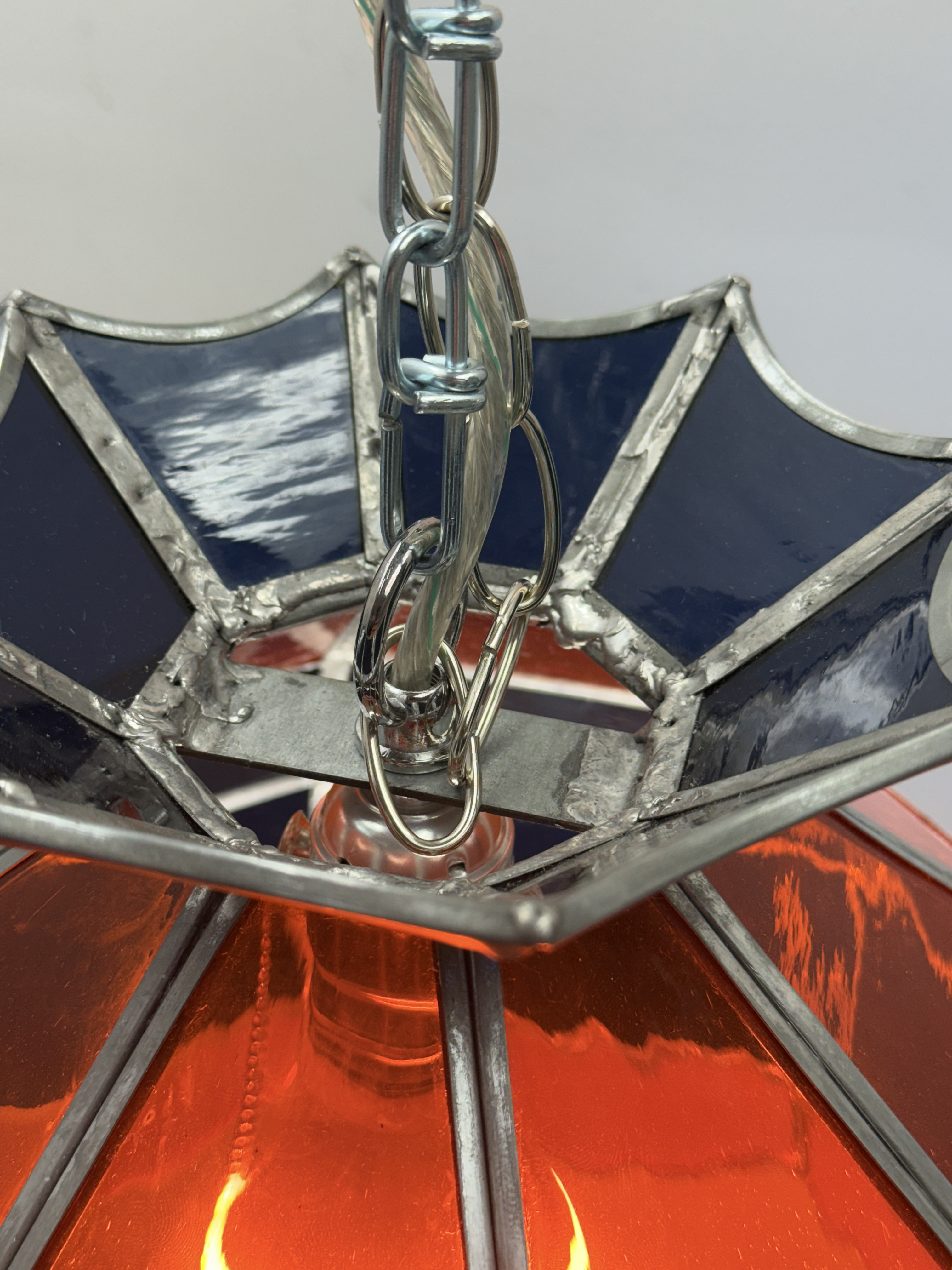 Virginia Cavaliers Stained Glass Swag Lamp
