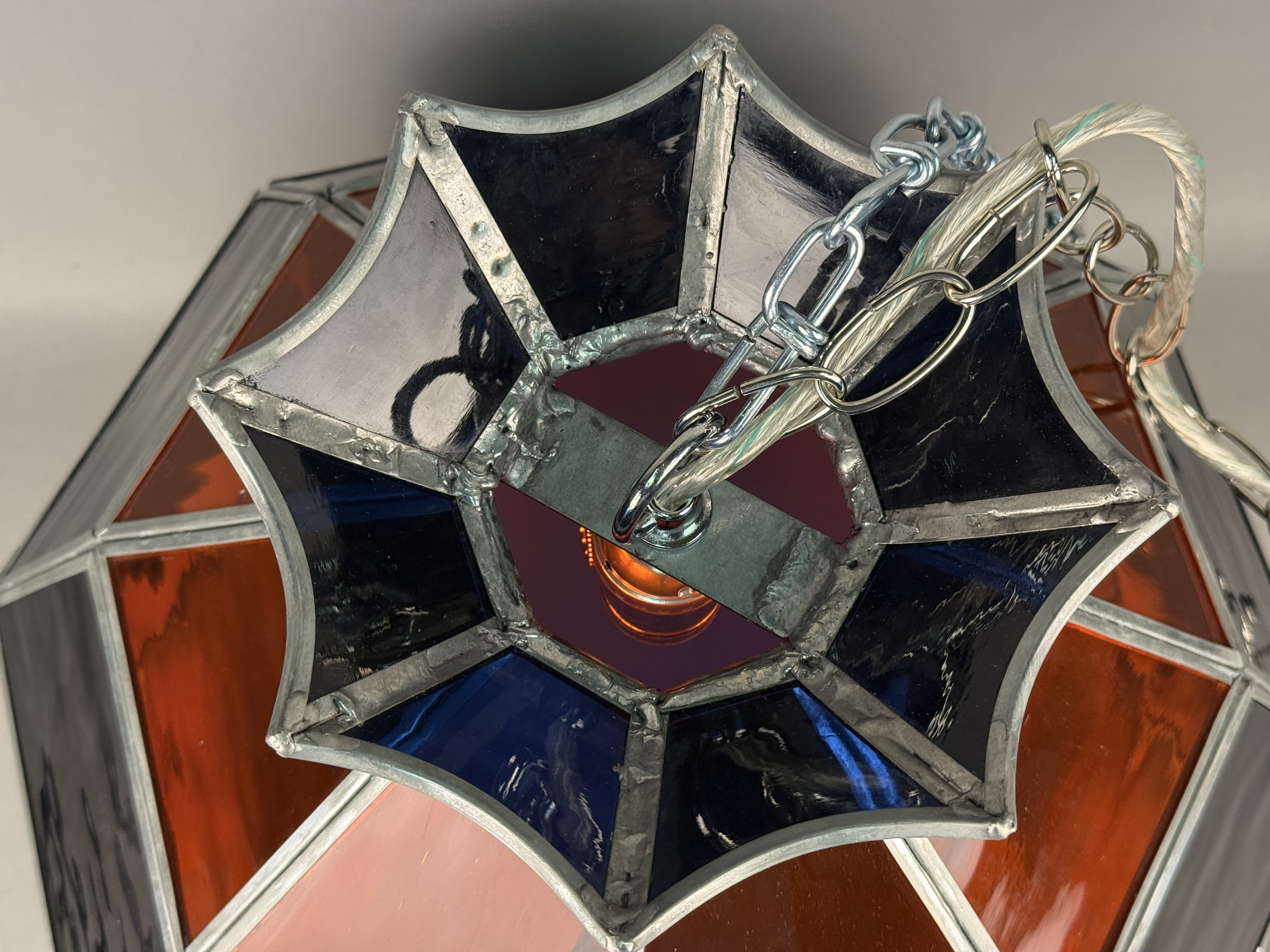 Virginia Cavaliers Stained Glass Swag Lamp