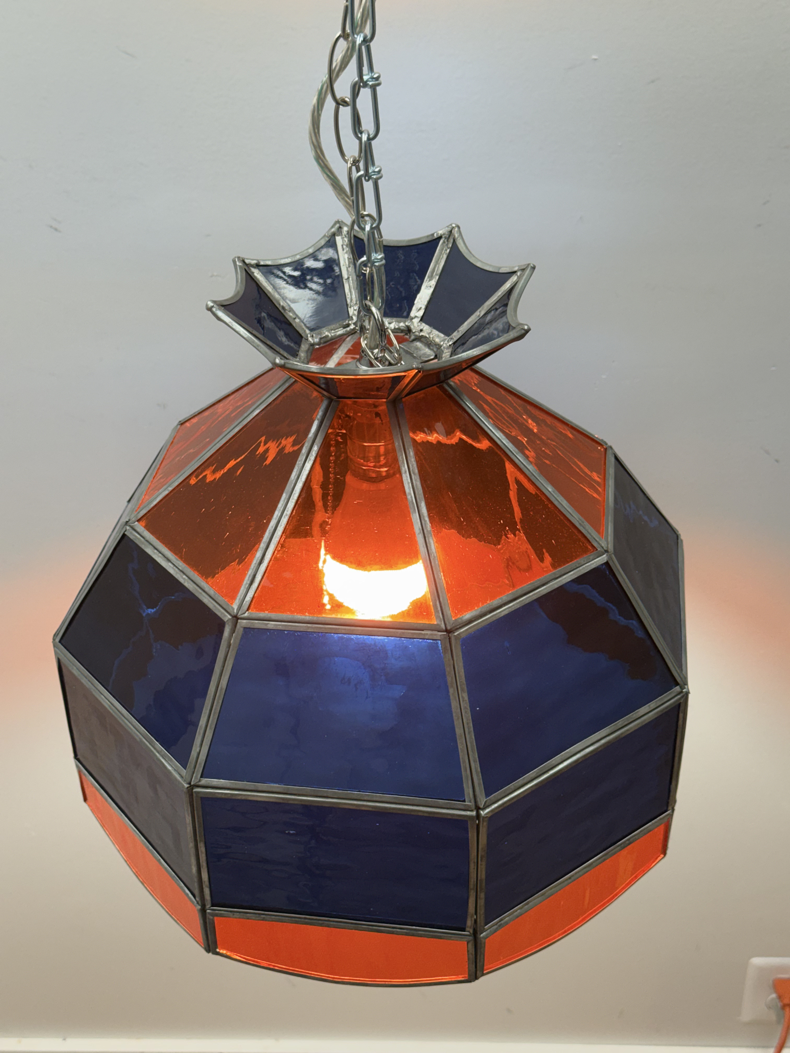 Virginia Cavaliers Stained Glass Swag Lamp