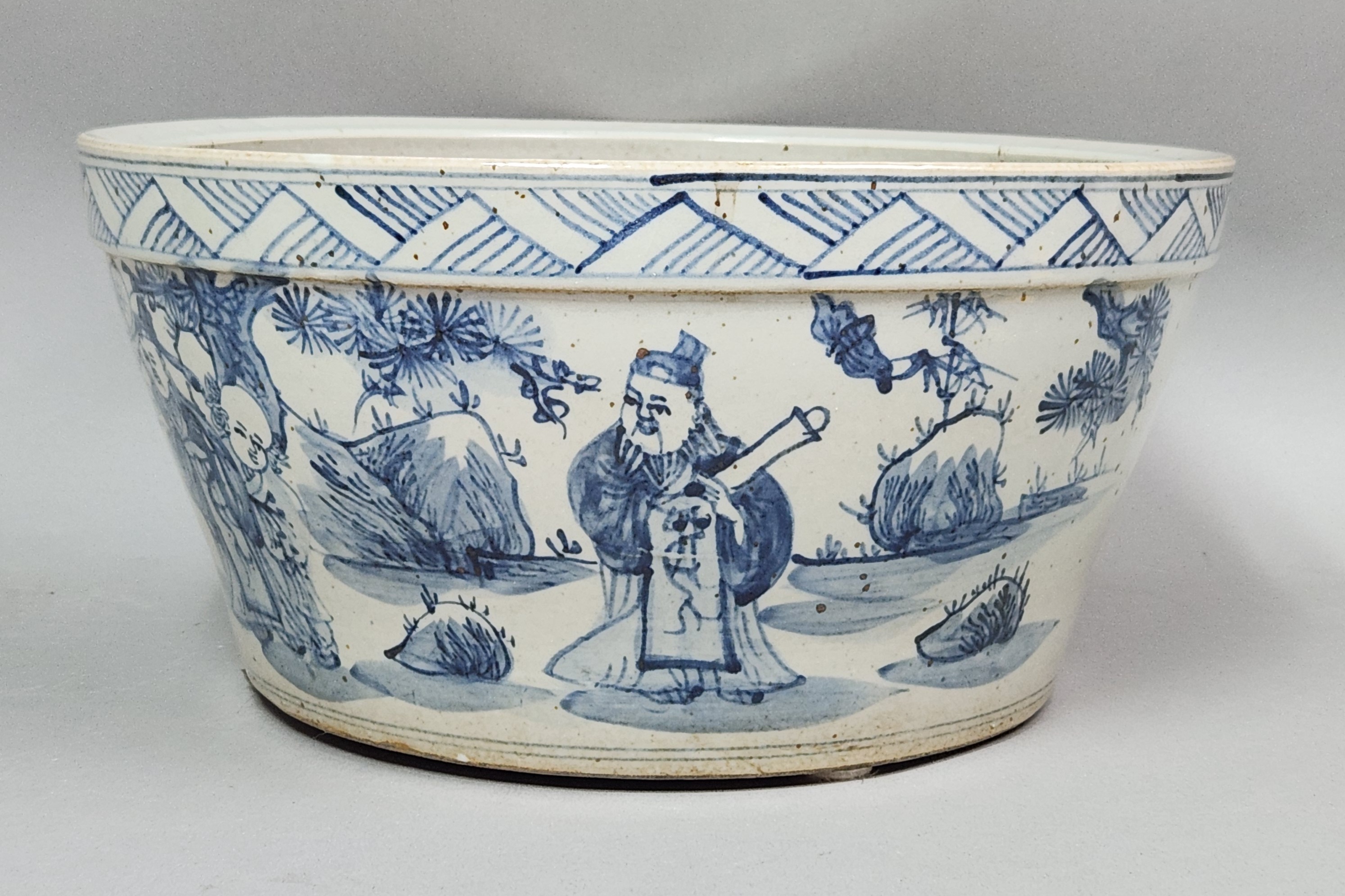 Chinese Porcelain Seven Sages Jardiniere