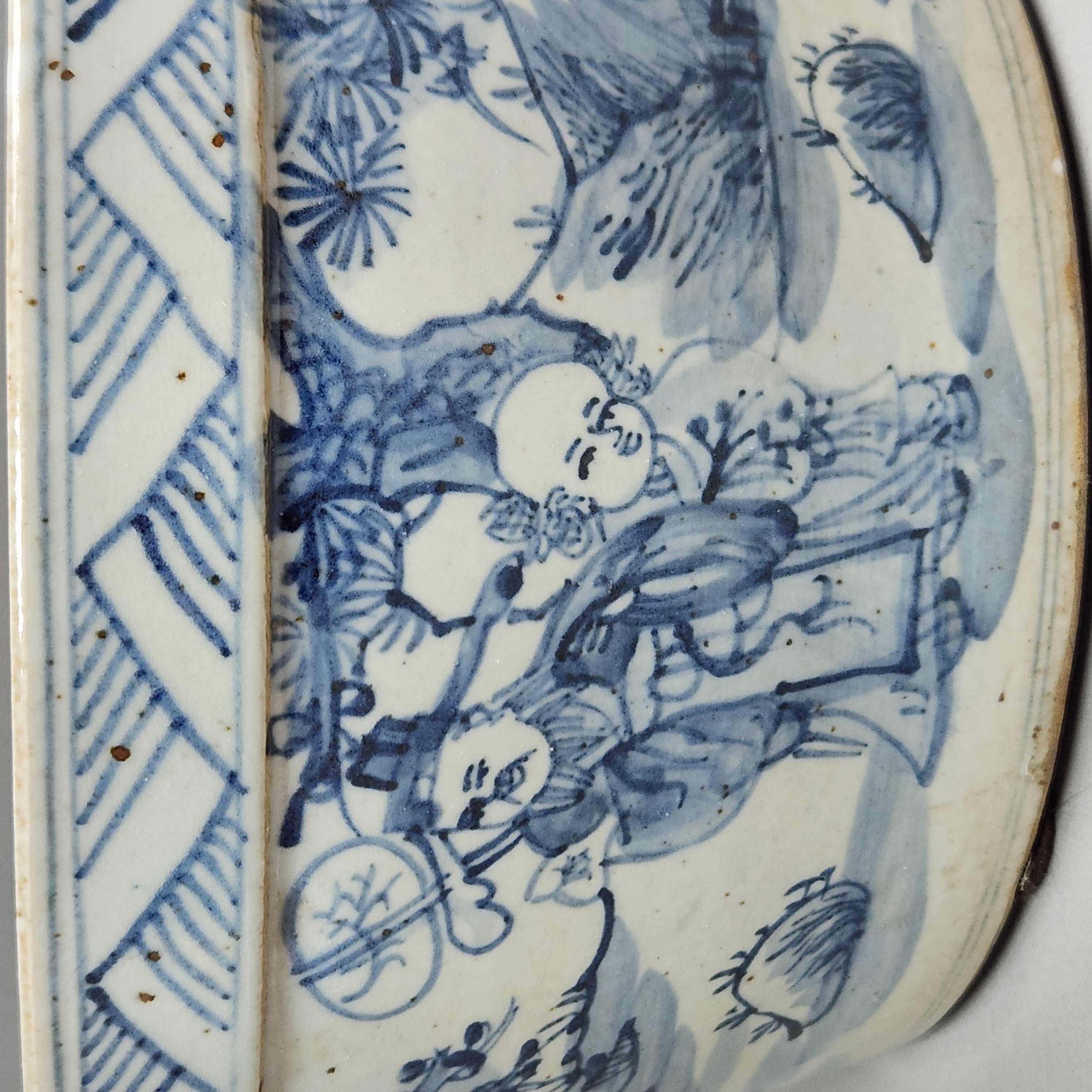 Chinese Porcelain Seven Sages Jardiniere