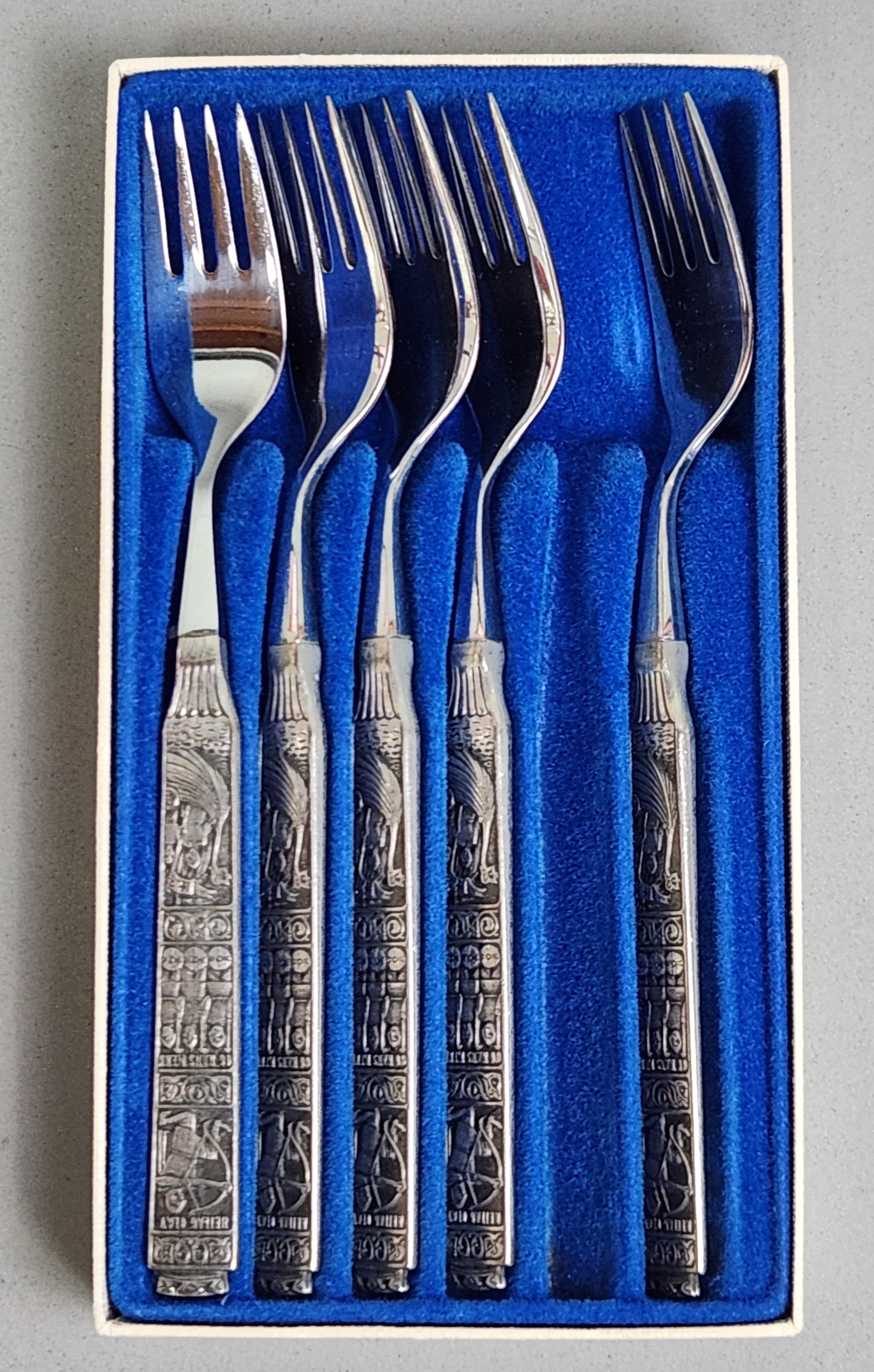 Konge Tinn Norwegian Pewter Fork Set