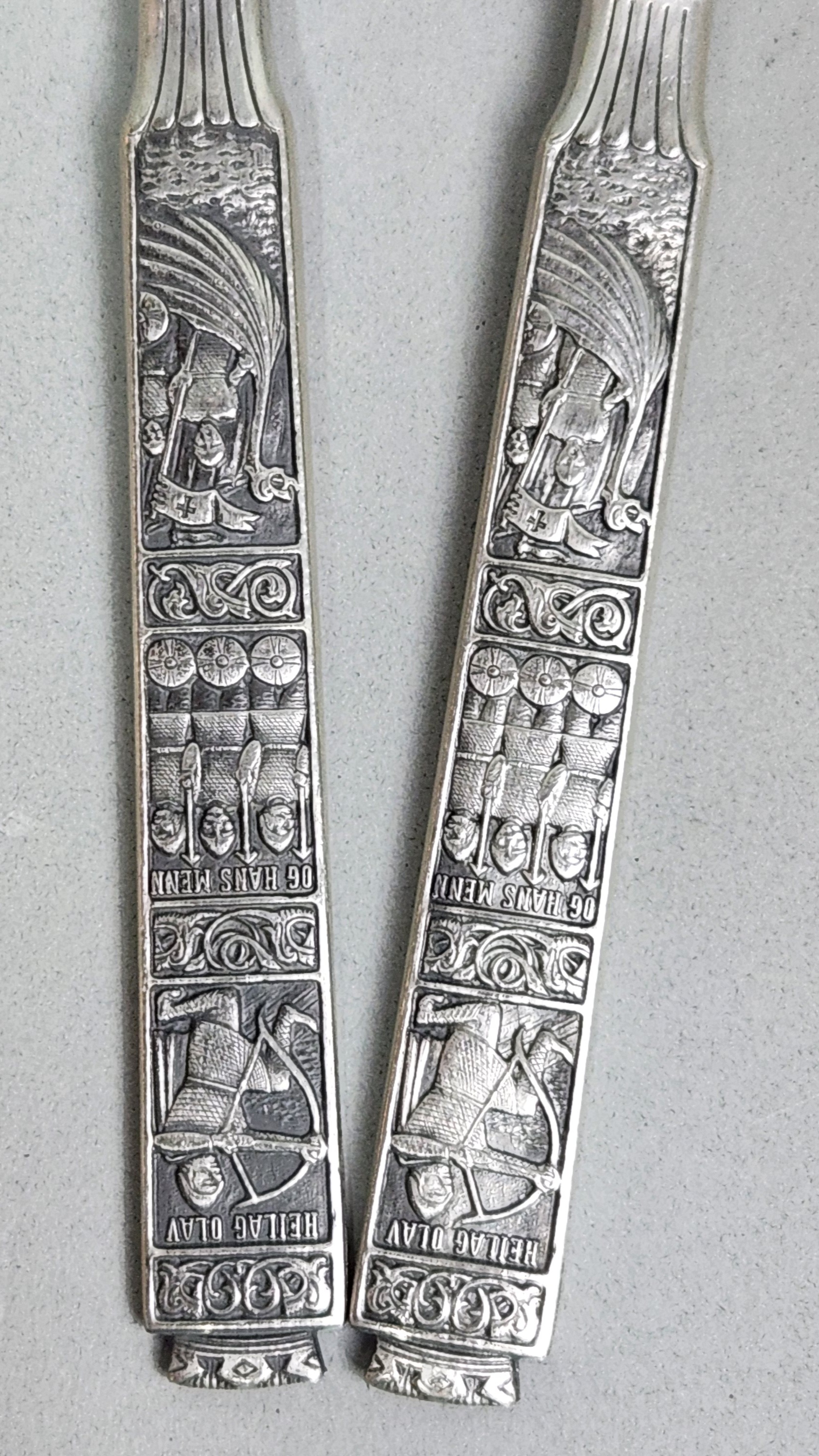 Konge Tinn Pewter Salad Set