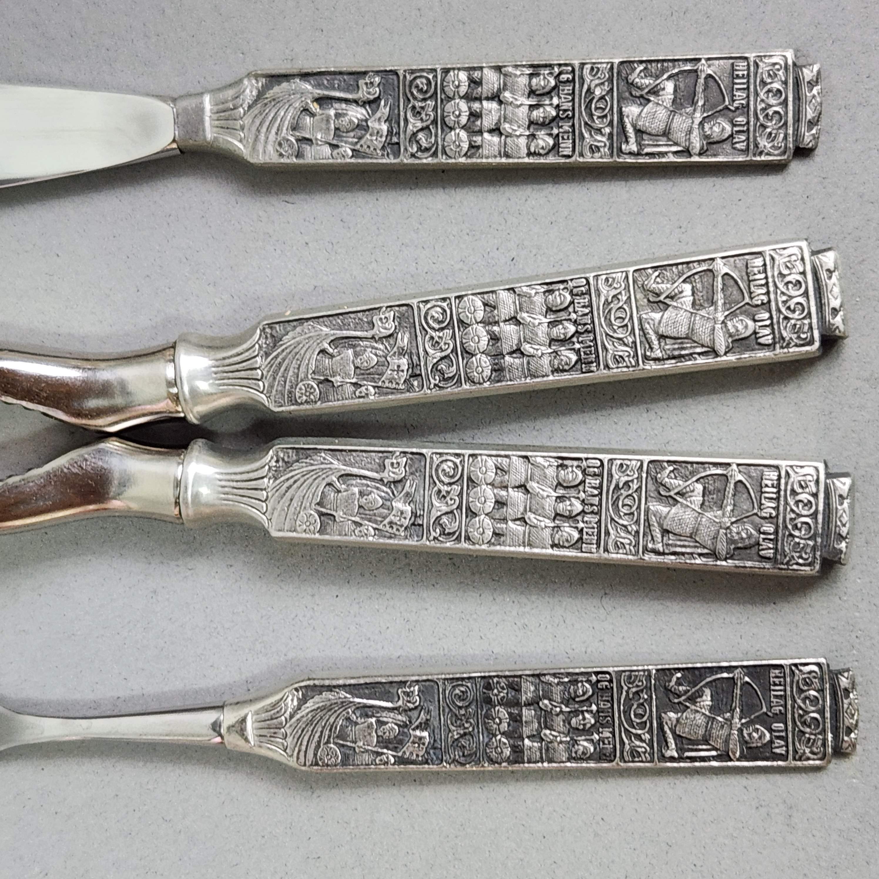 Konge-Tinn Norwegian Pewter Serving Set