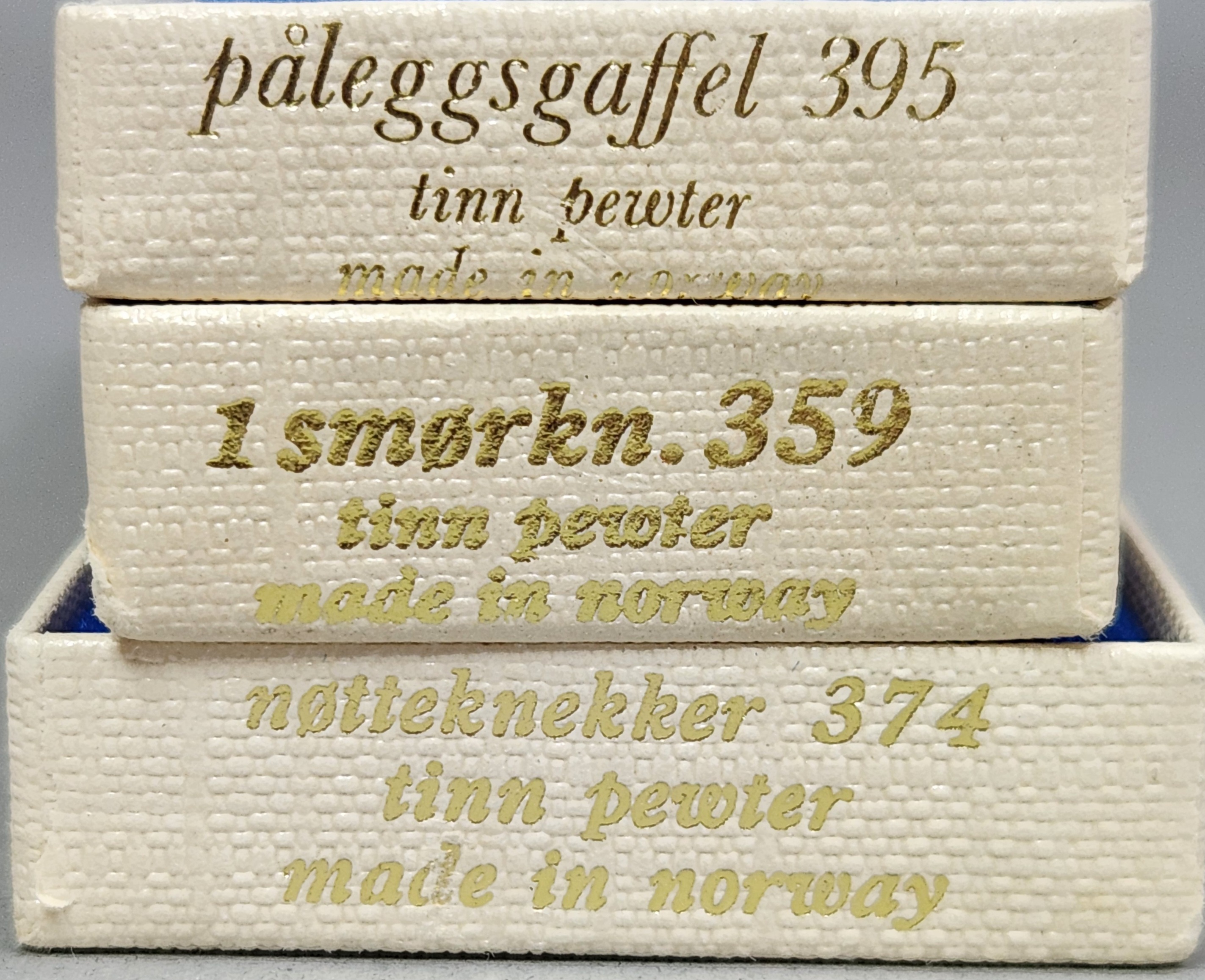 Konge-Tinn Norwegian Pewter Serving Set
