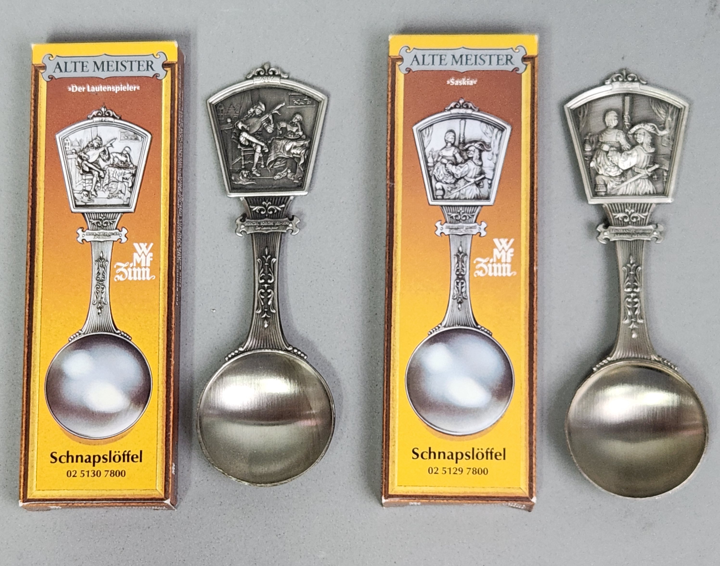 WMF Pewter Schnapps Spoons