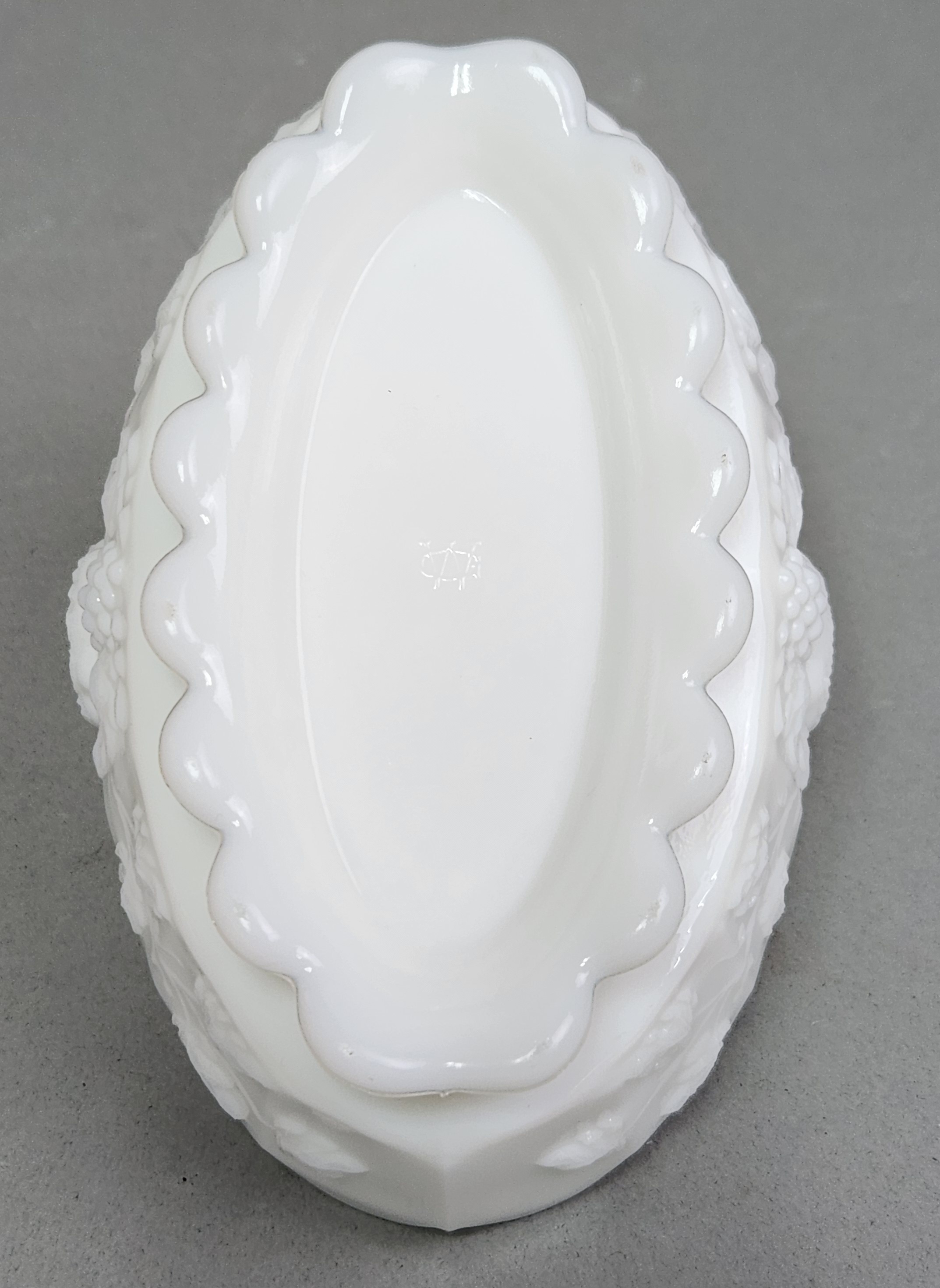 Westmoreland Milk Glass Grape Basket
