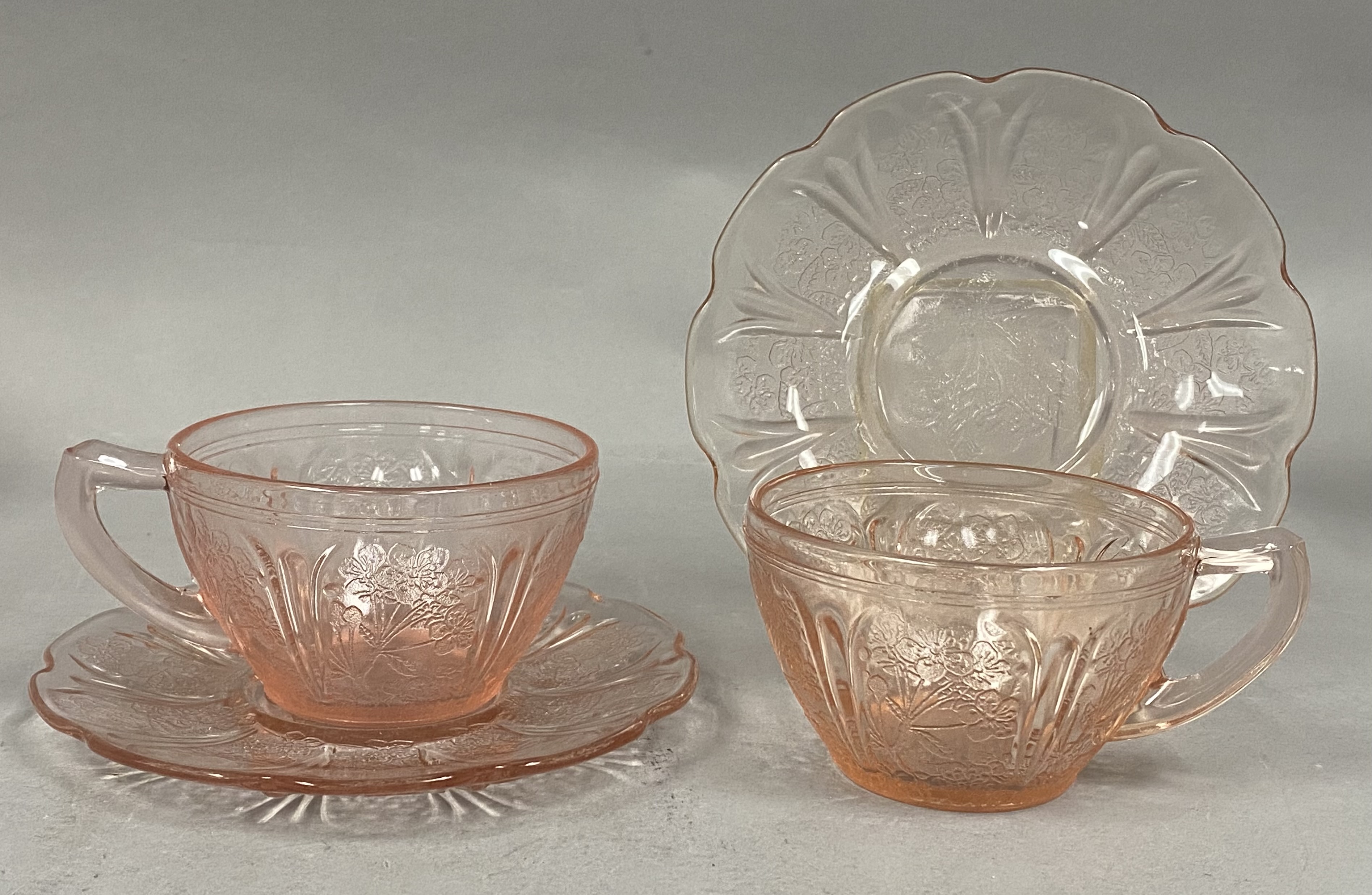 Jeannette Cherry Blossom Pink Glass Collection