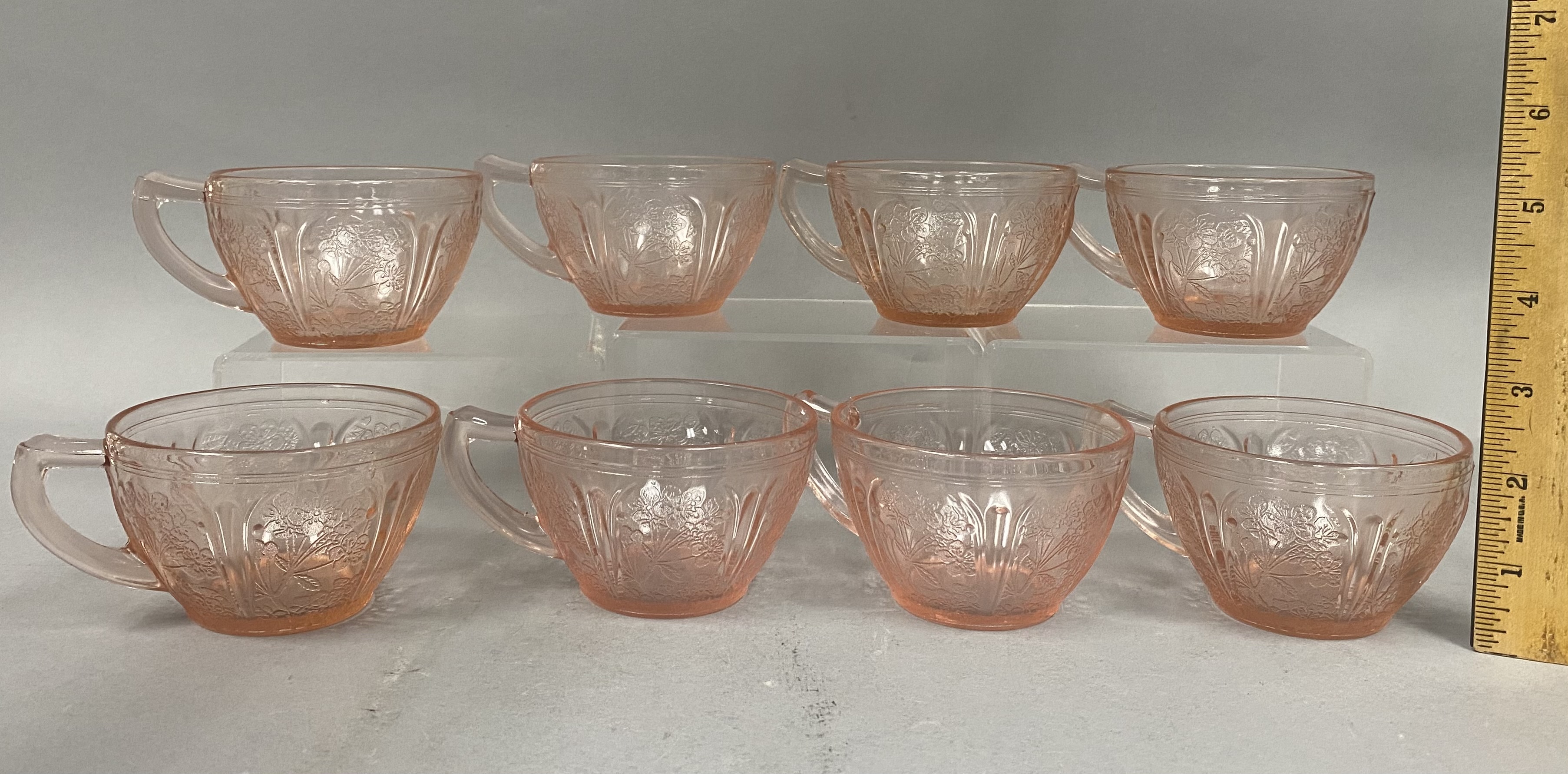 Jeannette Cherry Blossom Pink Glass Collection