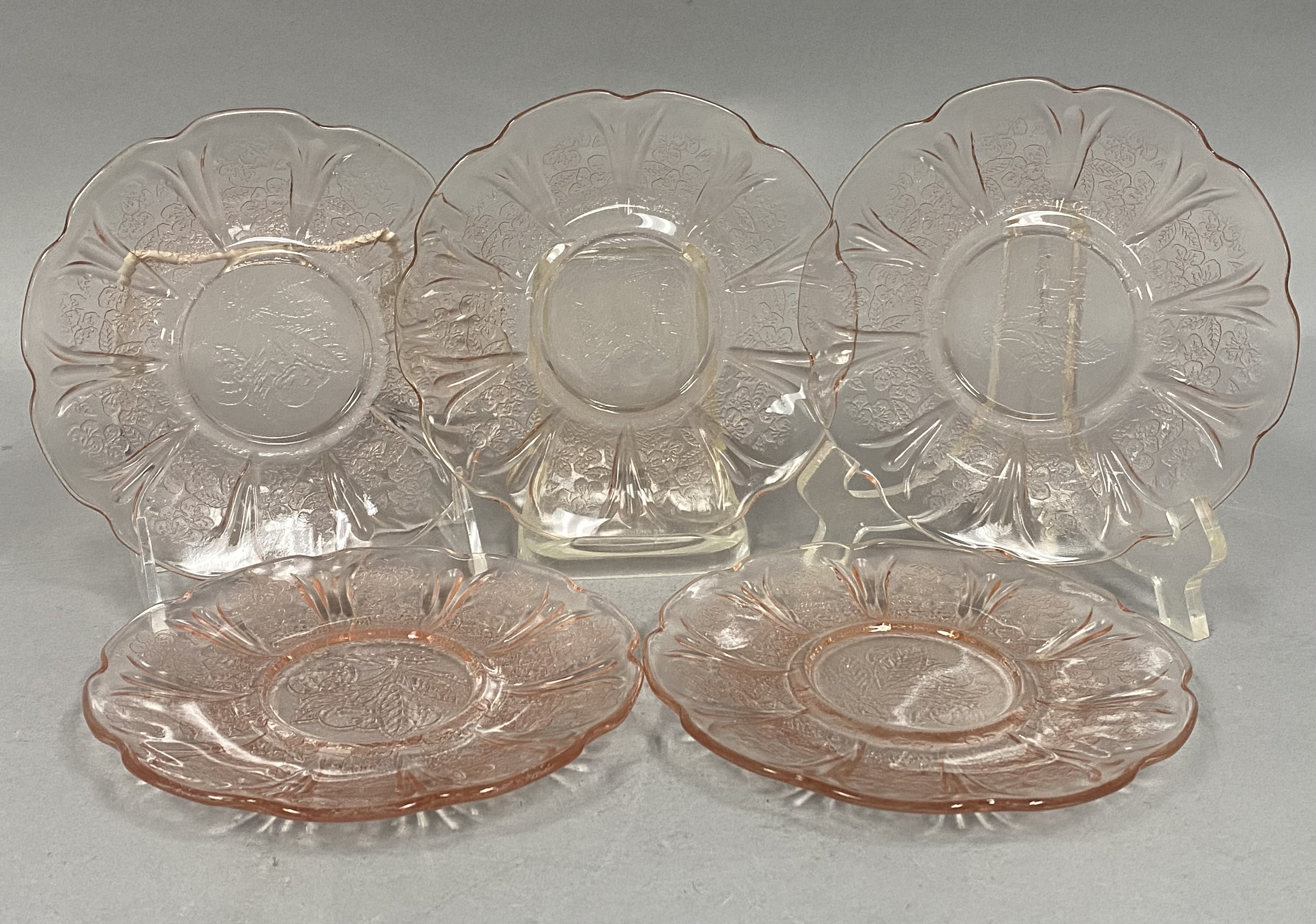 Jeannette Cherry Blossom Pink Glass Collection