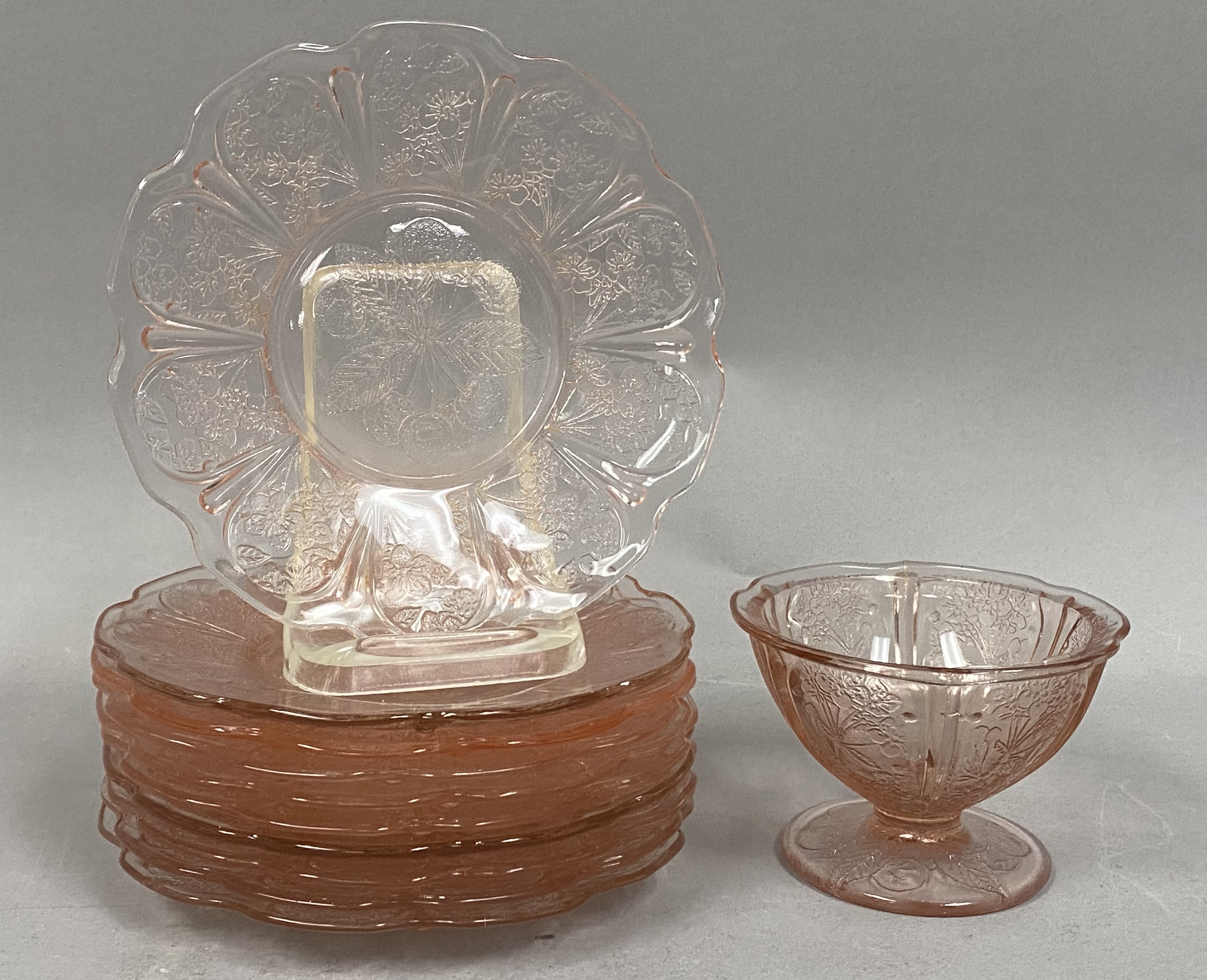 Jeannette Pink Cherry Blossom Glass Collection
