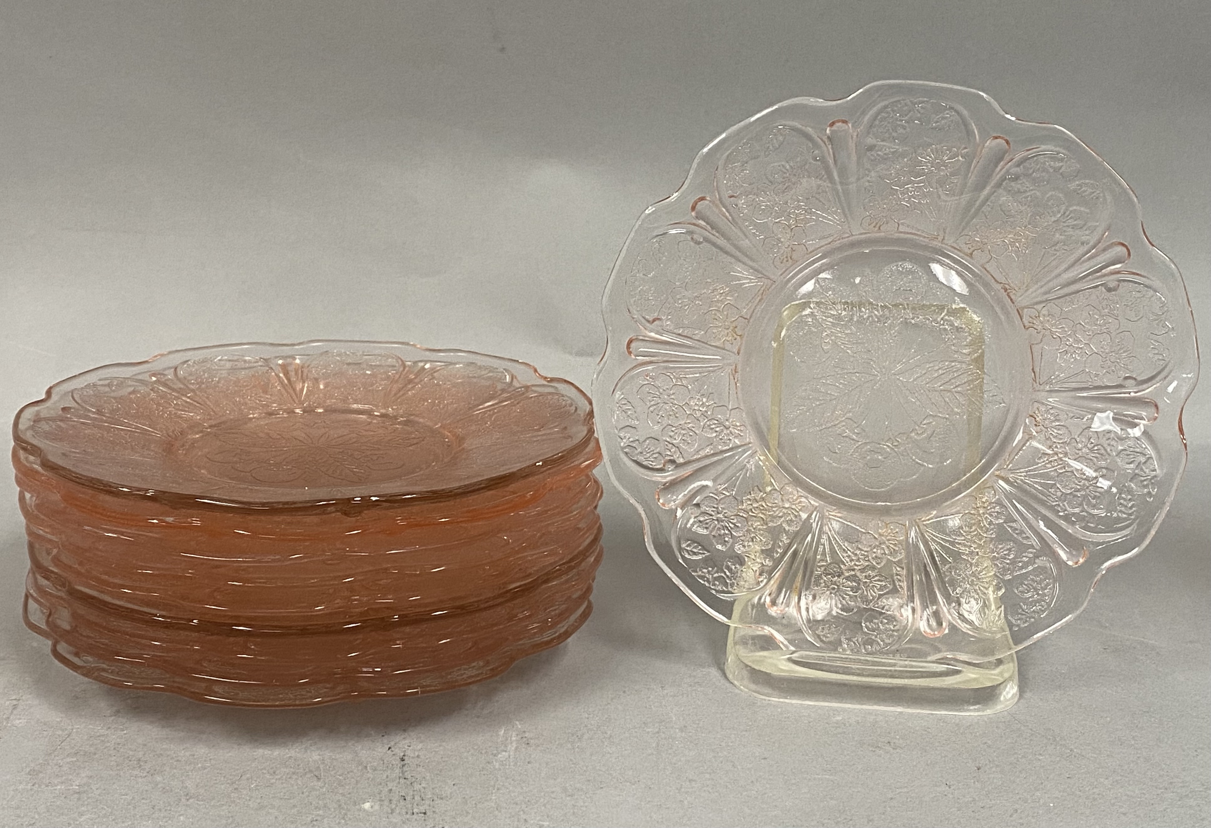 Jeannette Pink Cherry Blossom Glass Collection