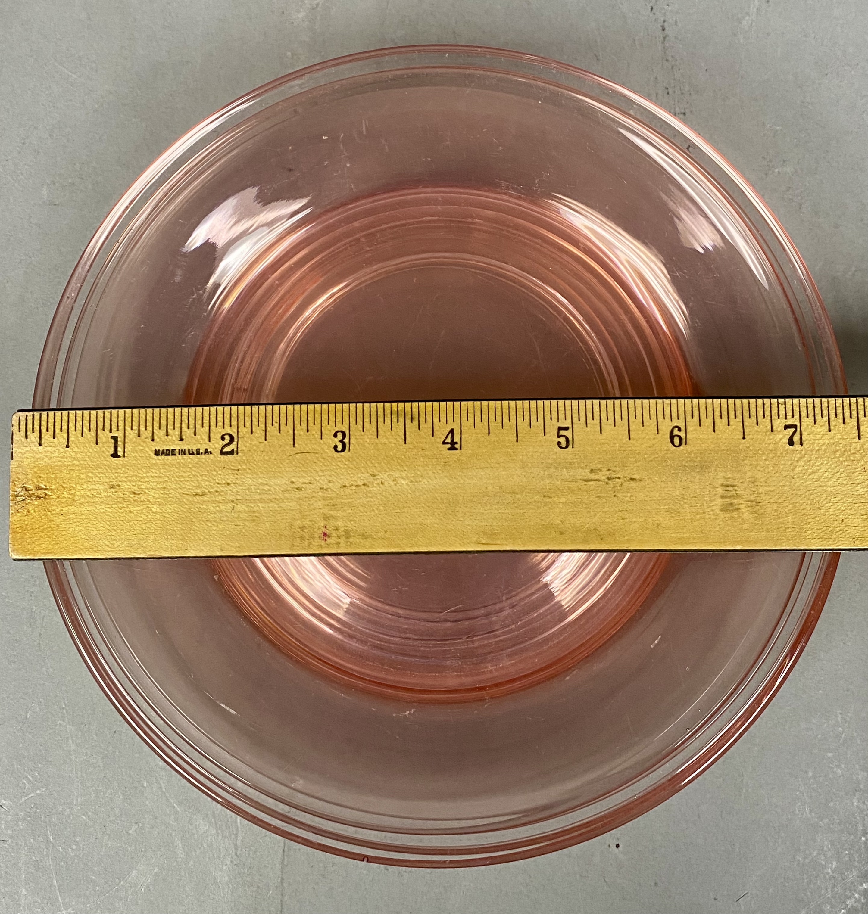12 Hocking Pink Plates