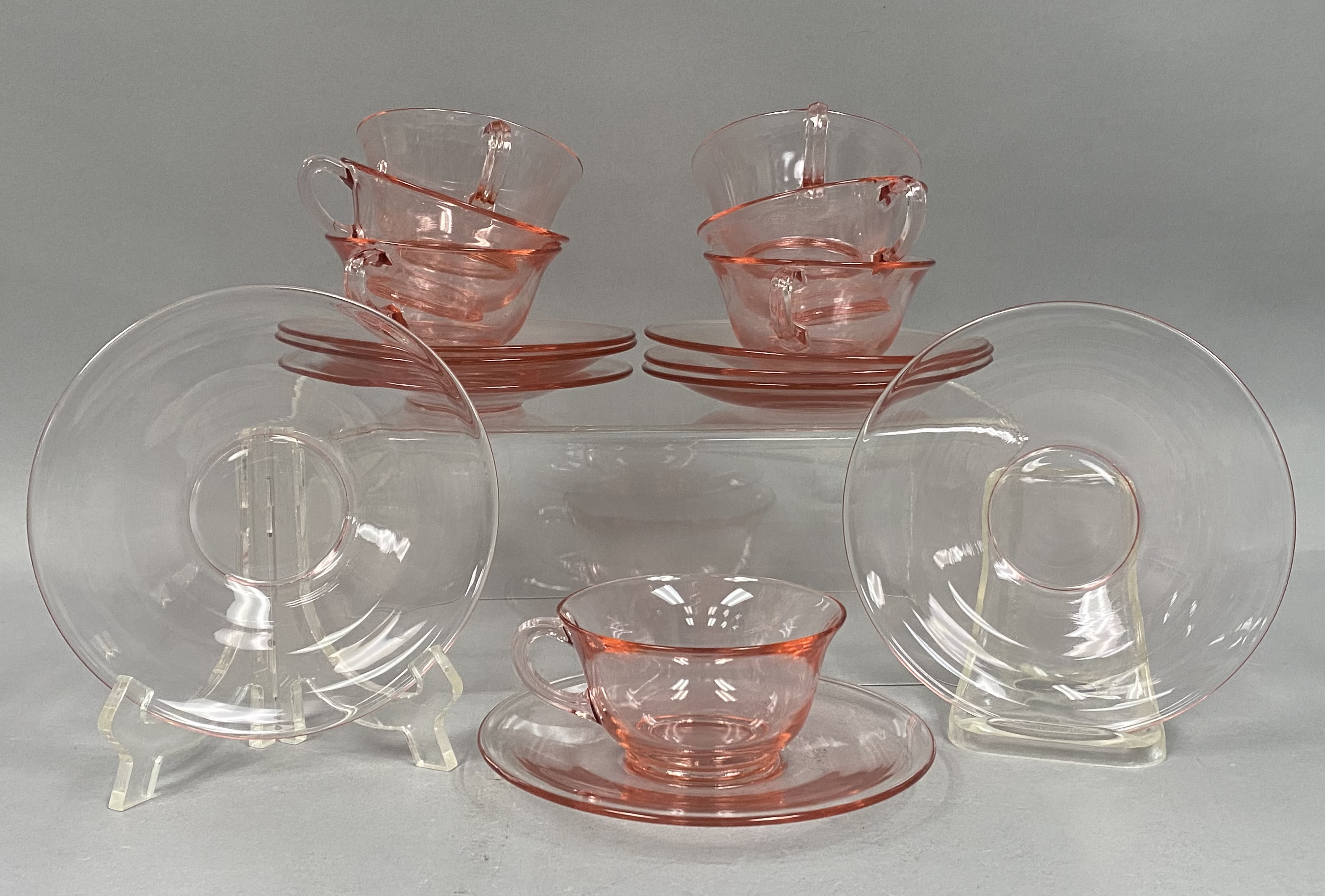 16-Piece Fostoria Pink Glass Set