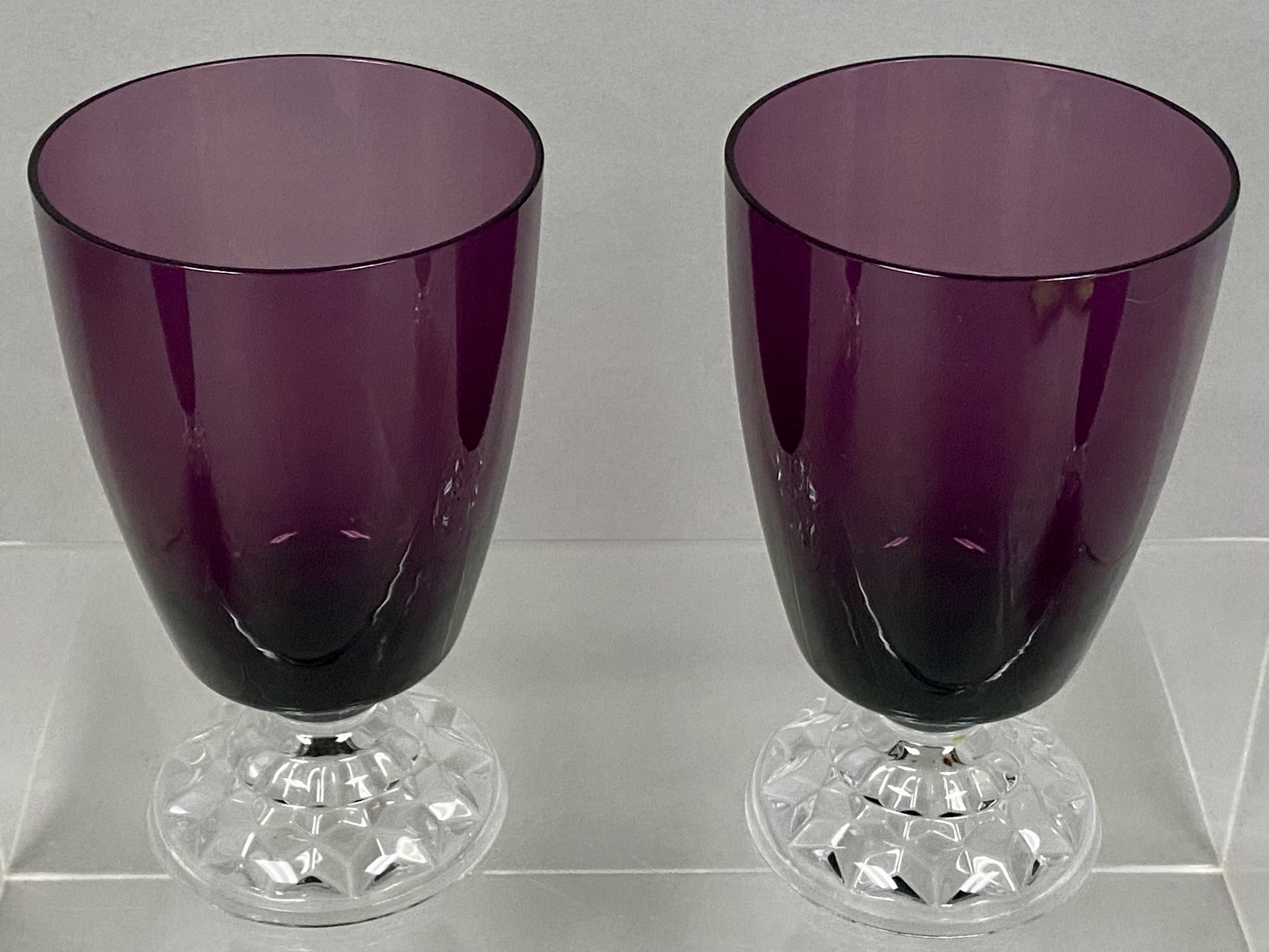 Four Amethyst Goblets