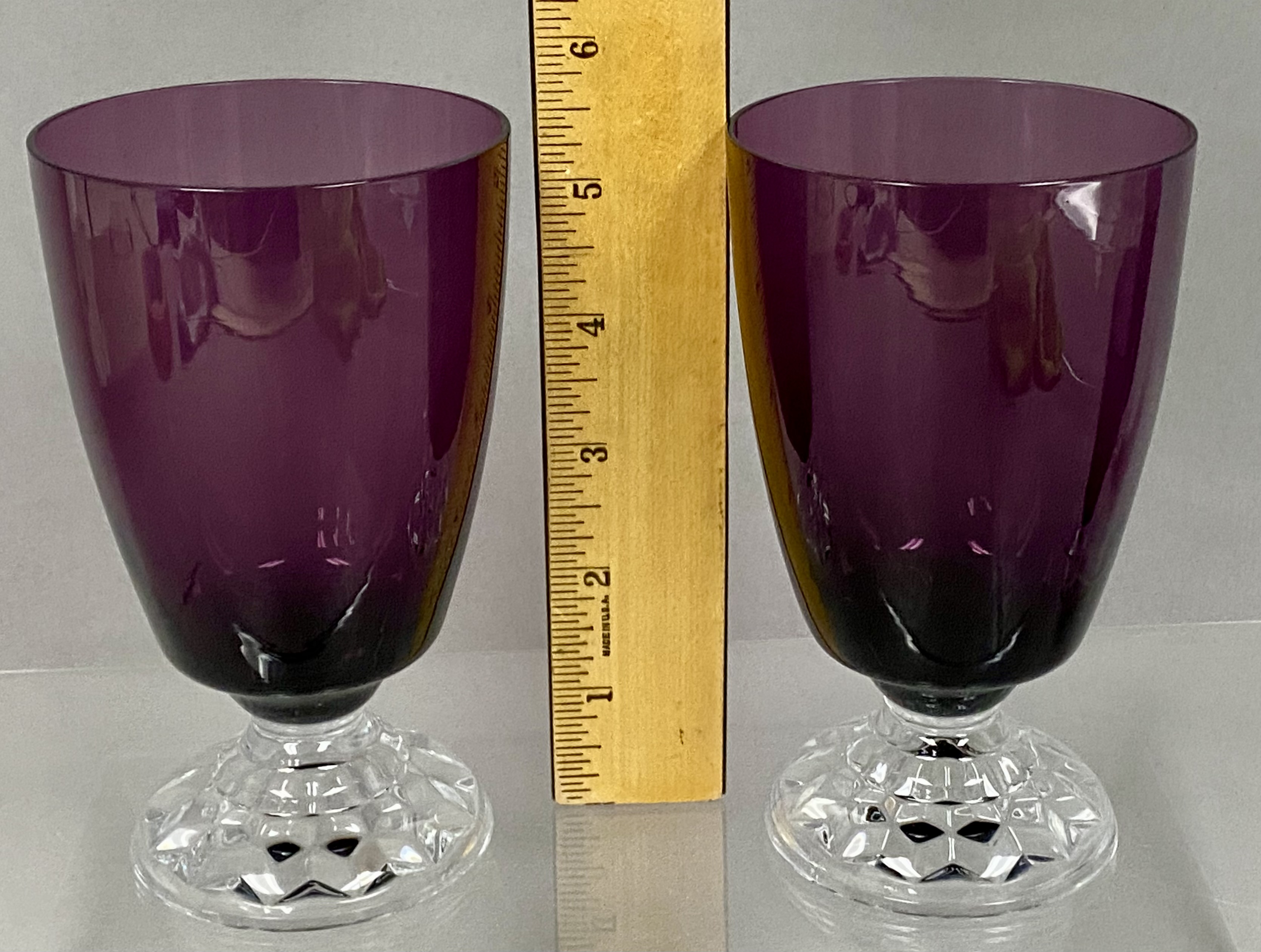 Four Amethyst Goblets