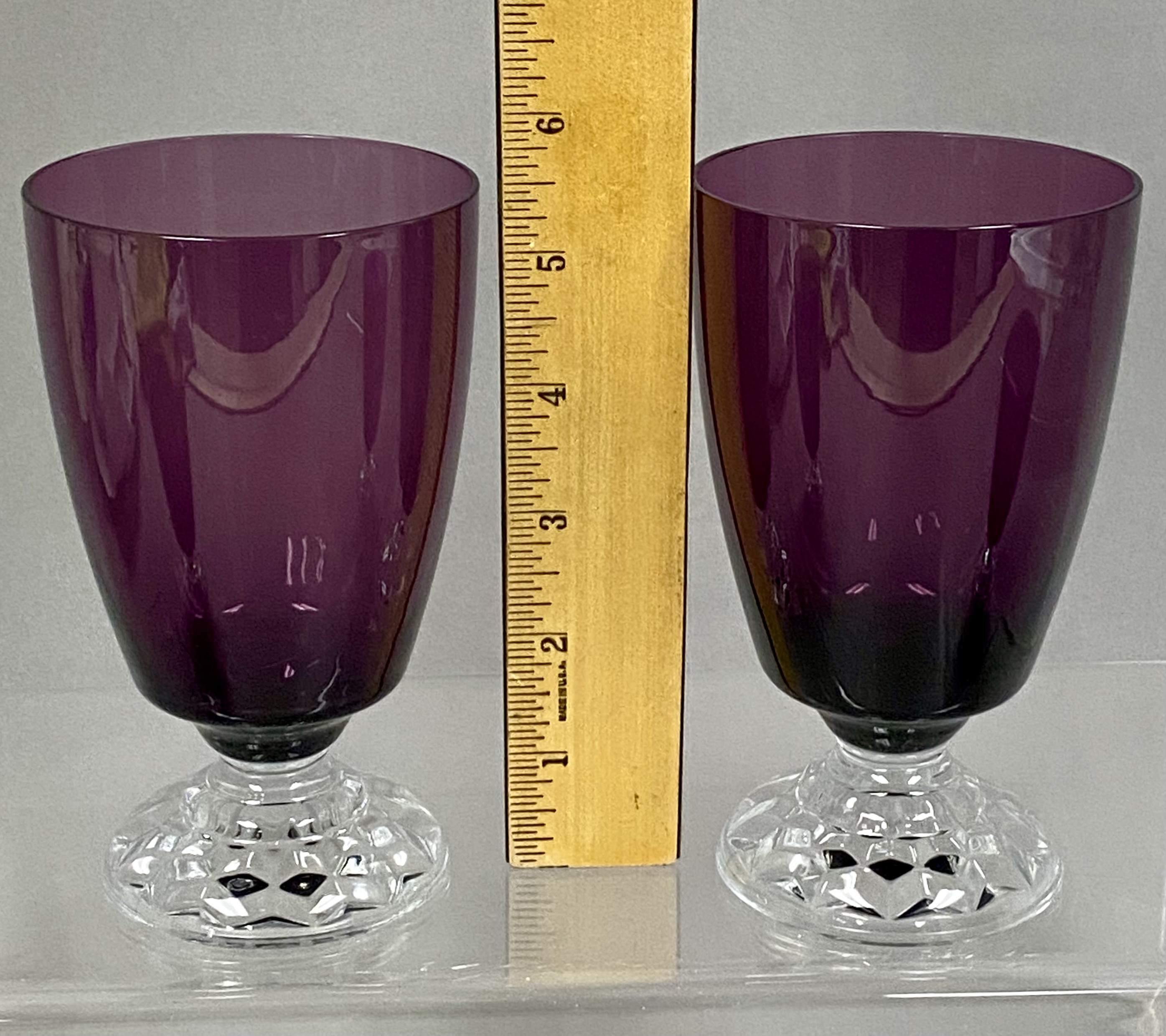Four Amethyst Goblets