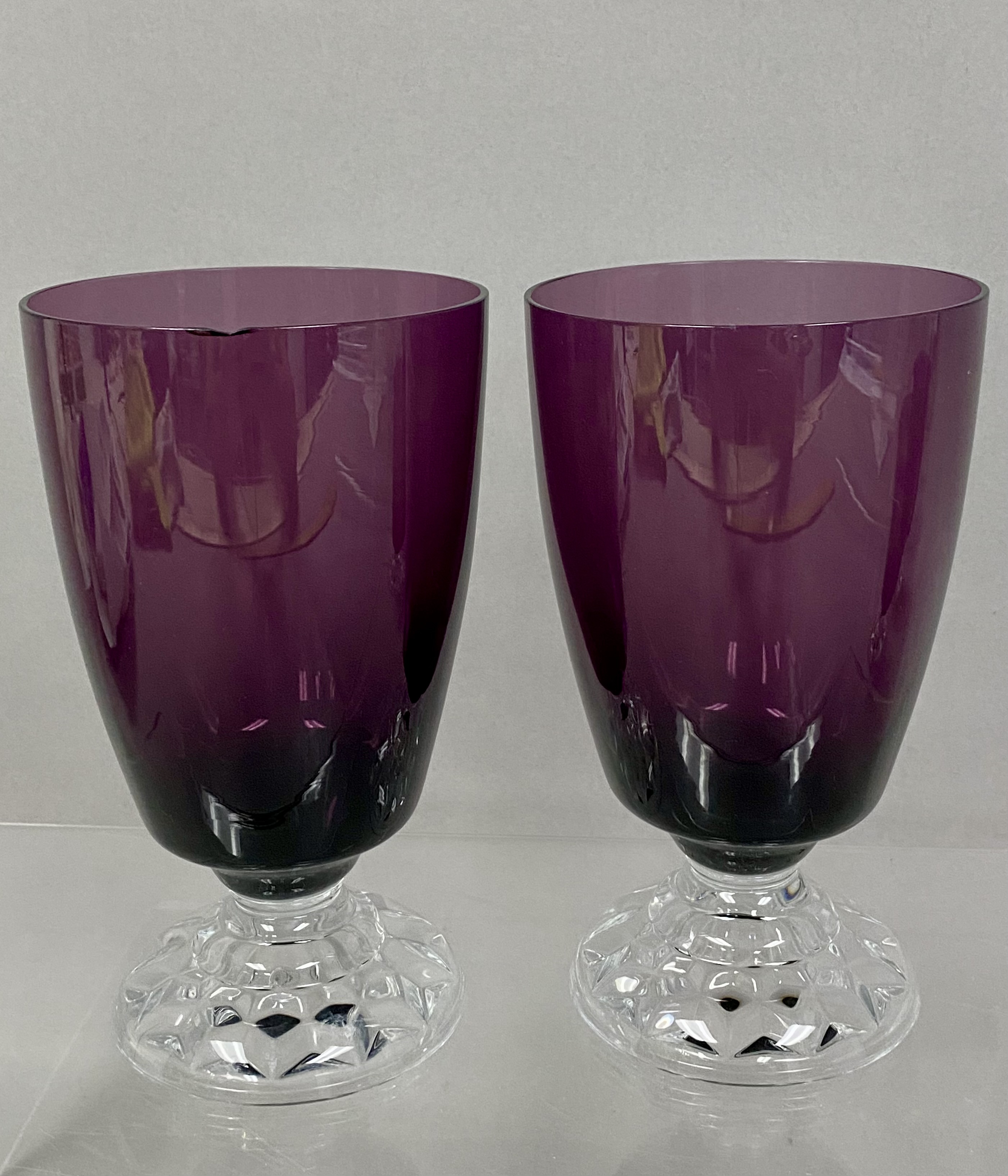 Four Amethyst Goblets
