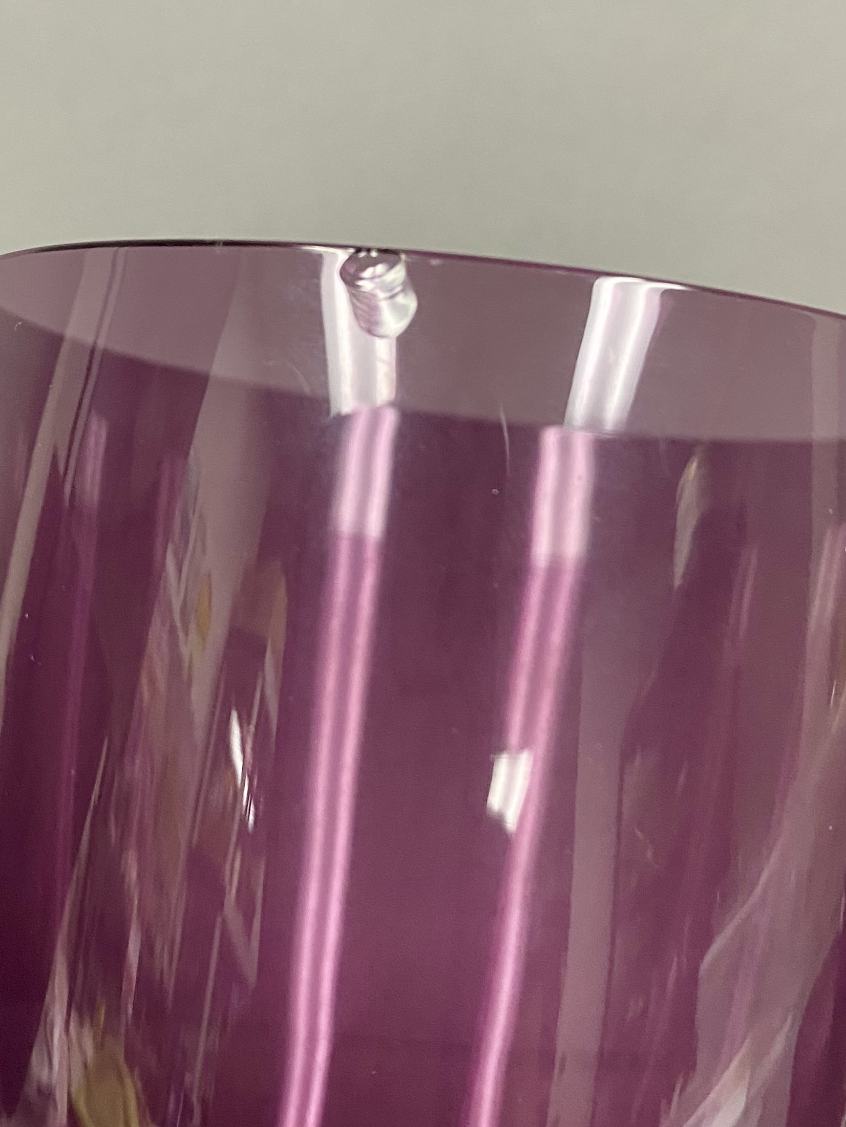 Four Amethyst Goblets